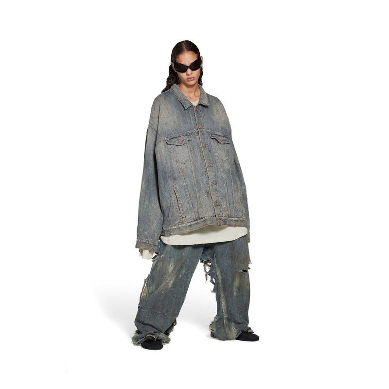 Balenciaga o1tr1nto1125 Strass Jacket in Blue Size XS / US 0-2 / IT 36-38 - 3 Thumbnail