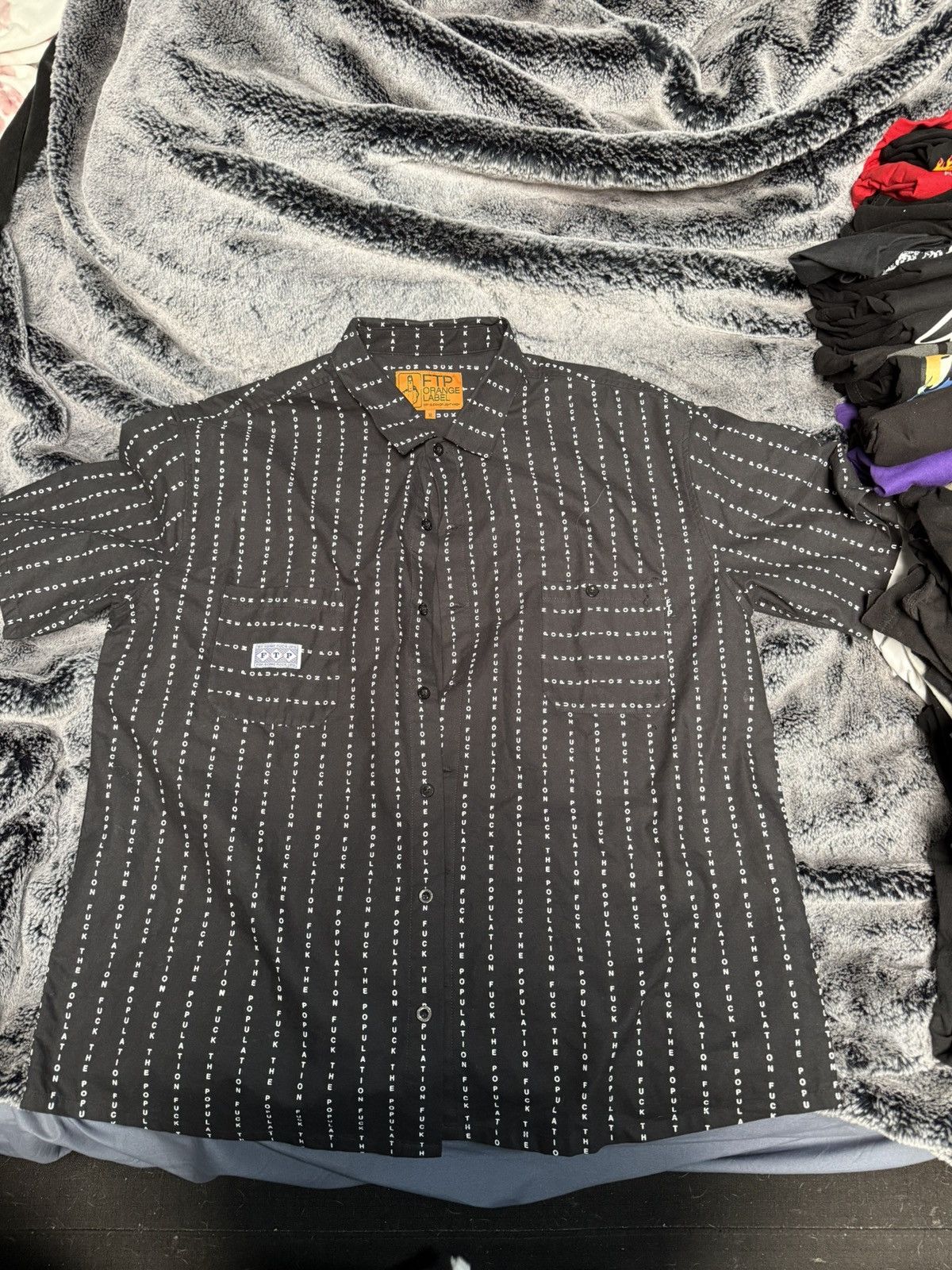 Fuck The Population Ftp button up Size US XL / EU 56 / 4 - 1 Thumbnail