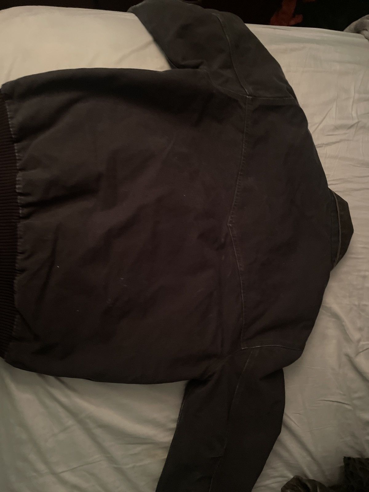 distressed carhartt work jacket