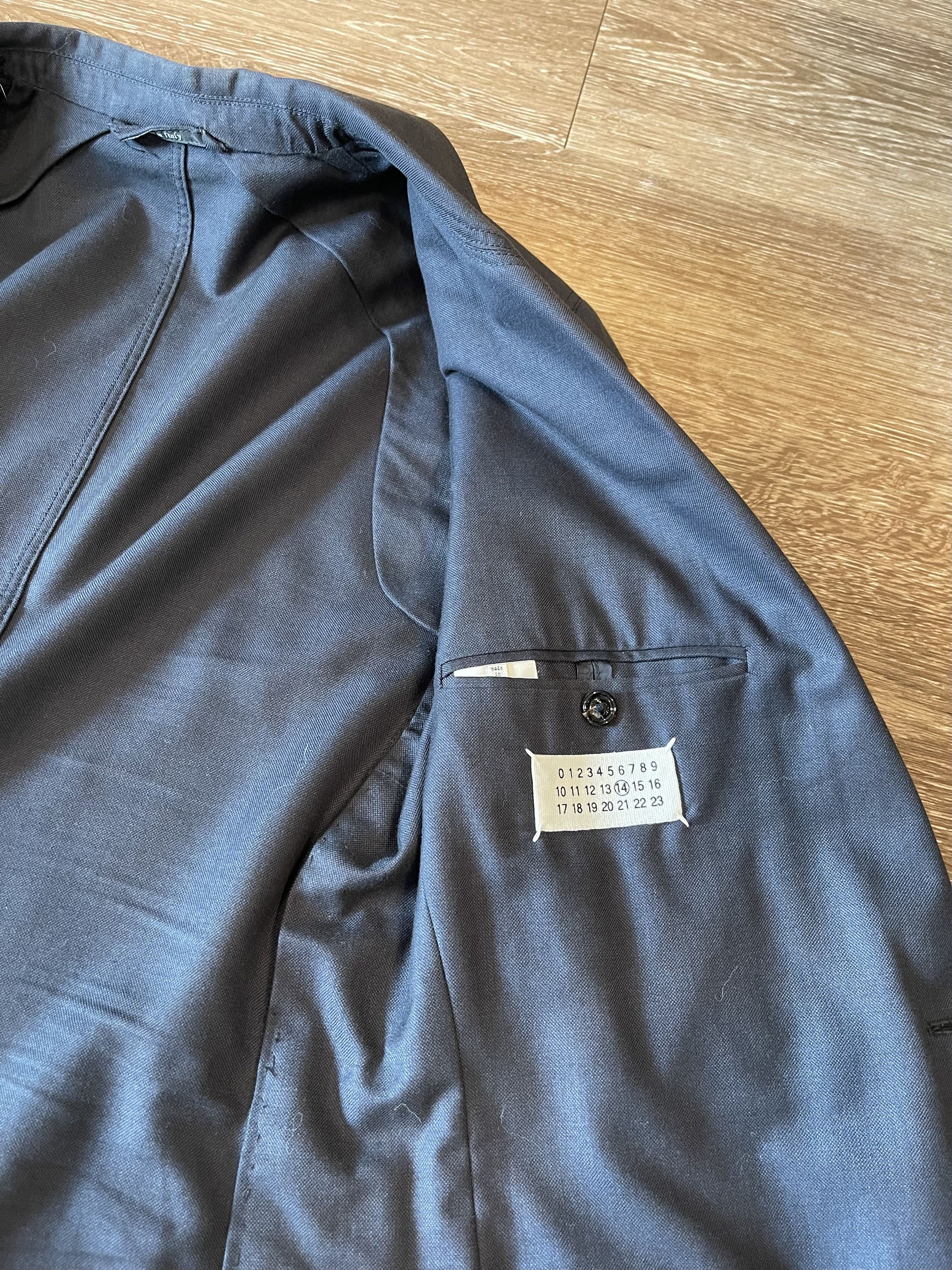 Maison Margiela MAISON MARTIN MARGIELA - NAVY WOOL JACKET Size US M / EU 48-50 / 2 - 7 Thumbnail