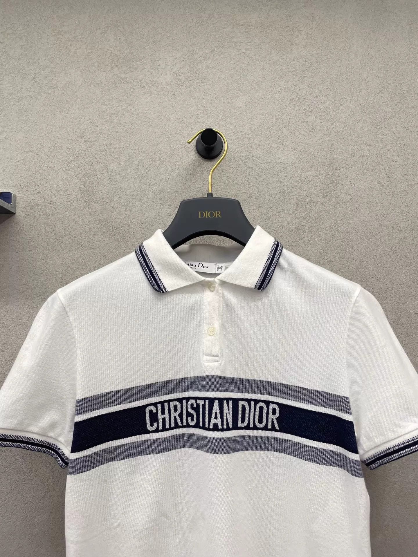 Dior Dior Logo Striped Embroidery Polo SS Slim Fit Cotton XS Size XS / US 0-2 / IT 36-38 - 4 Thumbnail