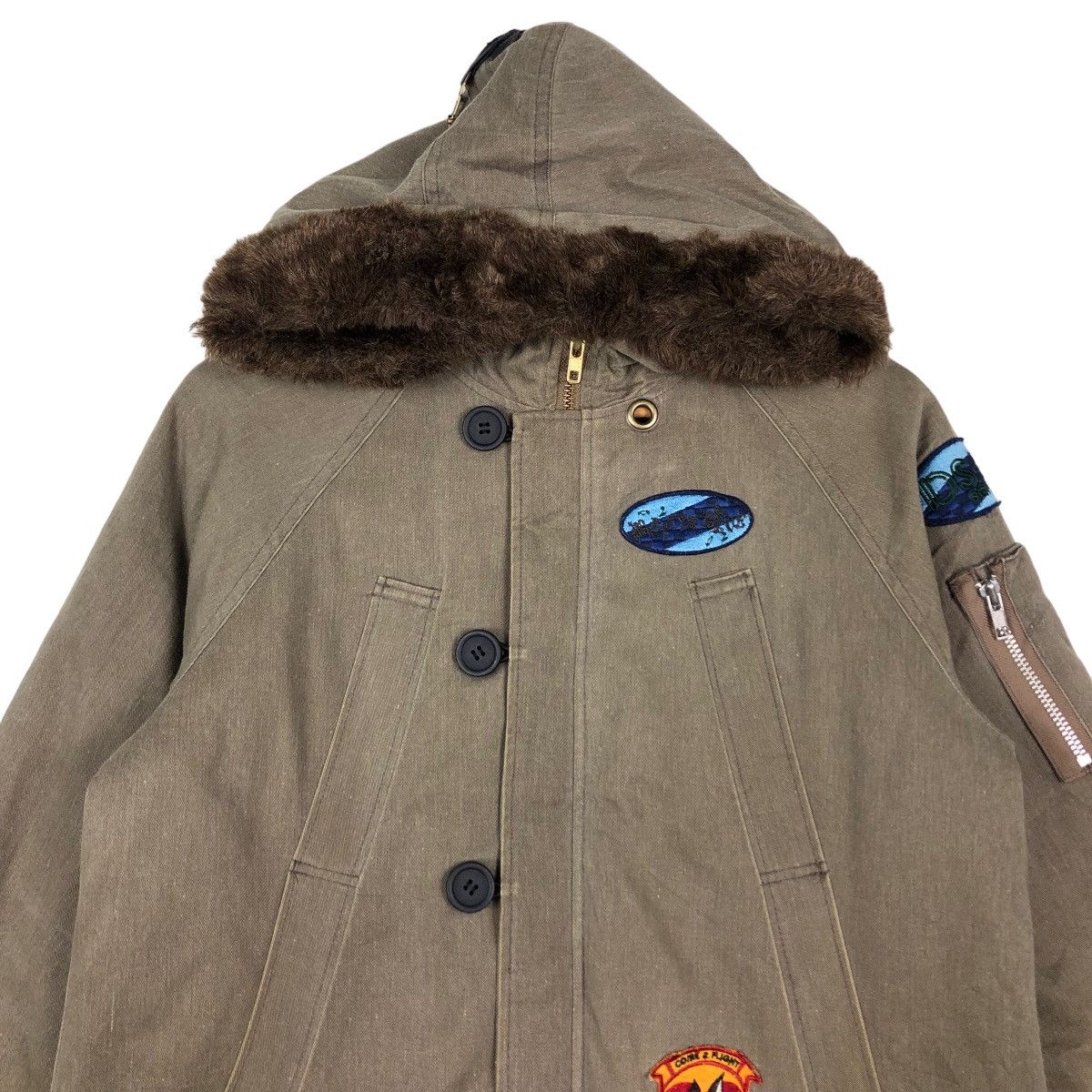 Hysteric Glamour 🔥90’s Punk Design Full Patches Parka Jacket Betty’s Blue Size US M / EU 48-50 / 2 - 2 Thumbnail