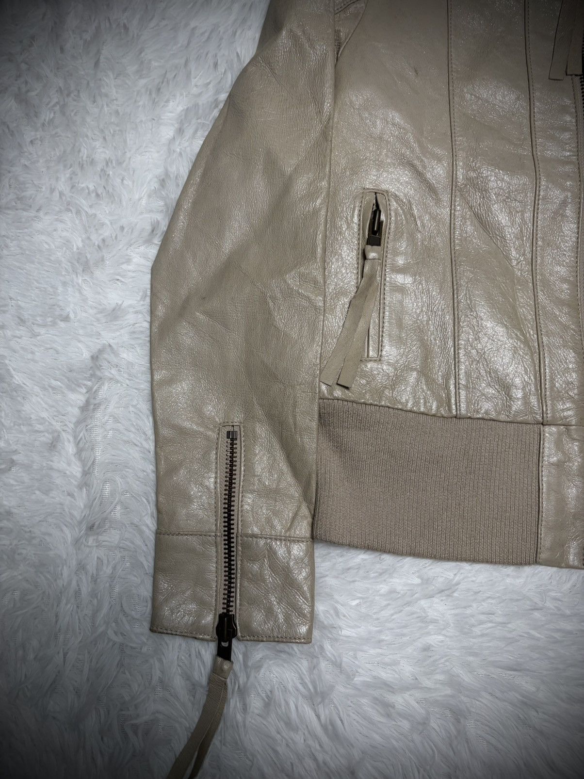 Japanese Brand 2000s Japanese Brand b.r.u.s.h vkei leather jacket Size US XS / EU 42 / 0 - 2 Thumbnail