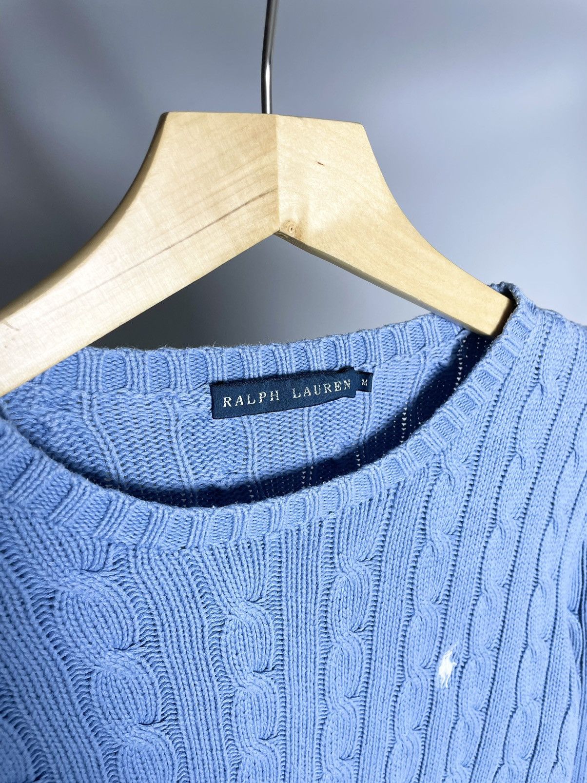Chaps Ralph Lauren × Polo Ralph Lauren × Ralph Lauren VINTAGE🐬 Polo Ralph Lauren Blue Knitted Sweater Sport Chaps Size US M / EU 48-50 / 2 - 3 Thumbnail
