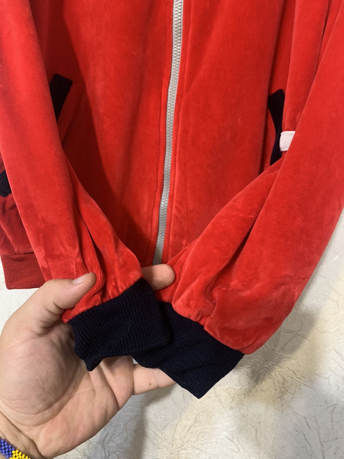 Fila × Vintage Vintage 80’s Rare Fila Tennis Track Zip Velvet Jacket Italy Size US L / EU 52-54 / 3 - 4 Thumbnail