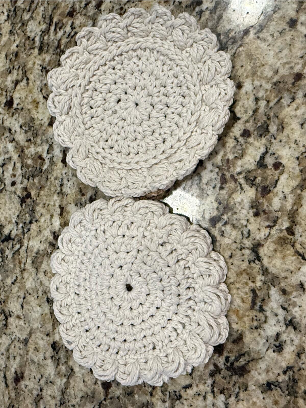 Other Crochet coaster set of two off white coasters. Size ONE SIZE - 2 Thumbnail