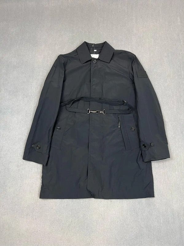 Burberry Burberry Women's Black Polyester Trench Coat Size L / US 10 / IT 46 - 1 Thumbnail