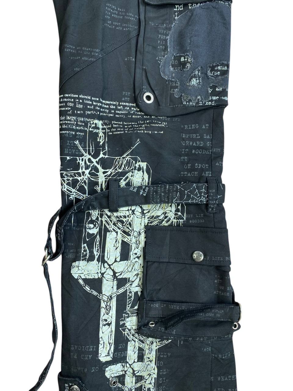 Japanese Brand Y2K H.Anachy Punk Bondage Pants Size US 34 / EU 50 - 8 Thumbnail