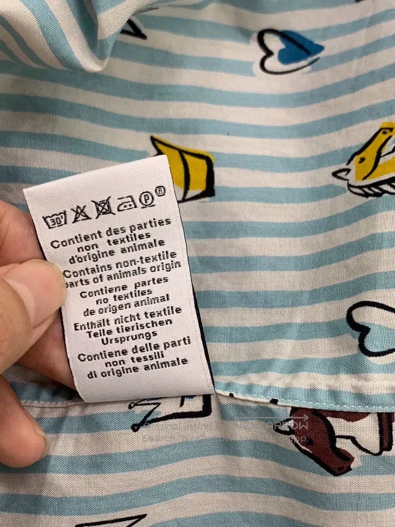 Hermes Hermes Blue striped horse head print shirt top Size XS / US 0-2 / IT 36-38 - 6 Thumbnail