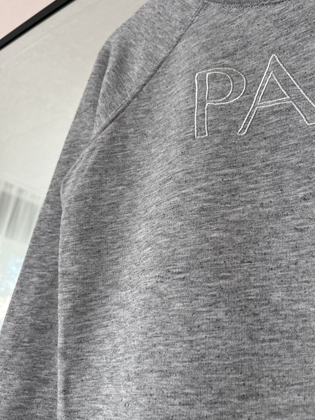 A.P.C. APC Grey Big Logo Paris Cotton Sweatshirt Jumper Size XS / US 0-2 / IT 36-38 - 4 Thumbnail