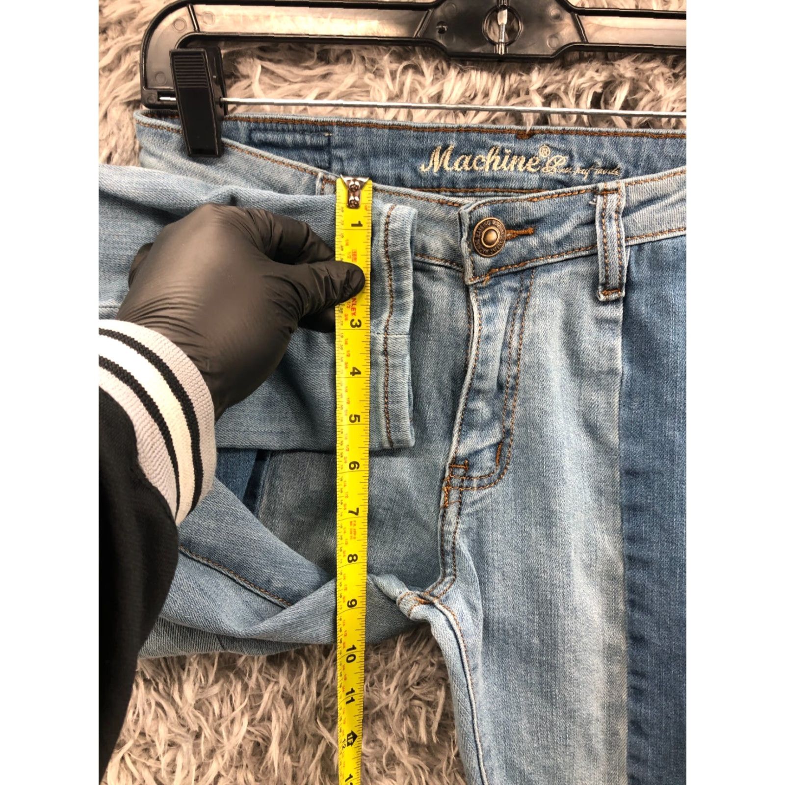 Toy Machine Machine Skinny Jeans Juniors Size 9 Medium Wash Blue 2 Tone Size 30" / US 8 / IT 44 - 4 Thumbnail