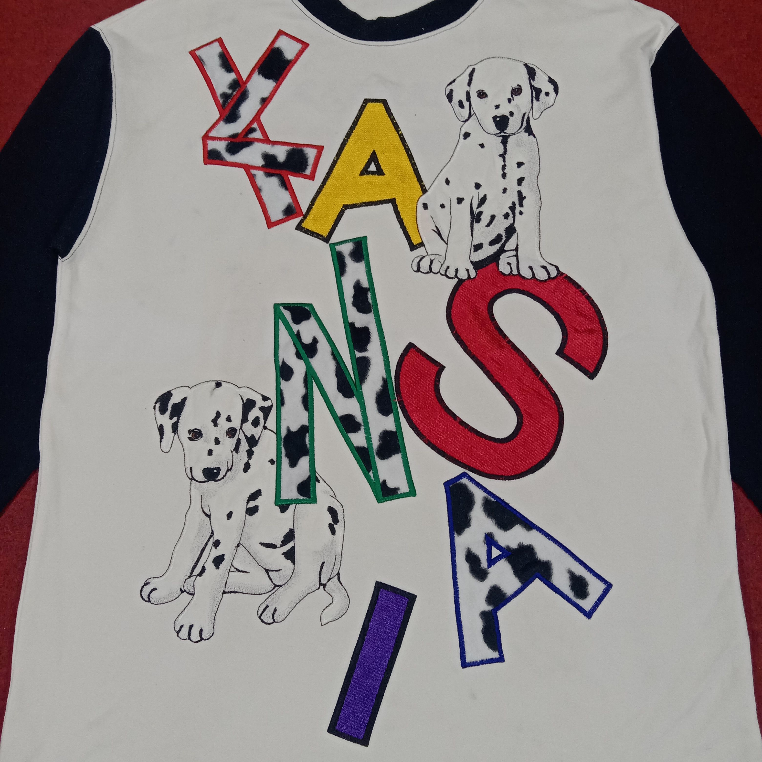 Japanese Brand × Kansai Yamamoto × Vintage Kansai Spell Out Dalmatians Style Sweatshirt Size US L / EU 52-54 / 3 - 2 Thumbnail