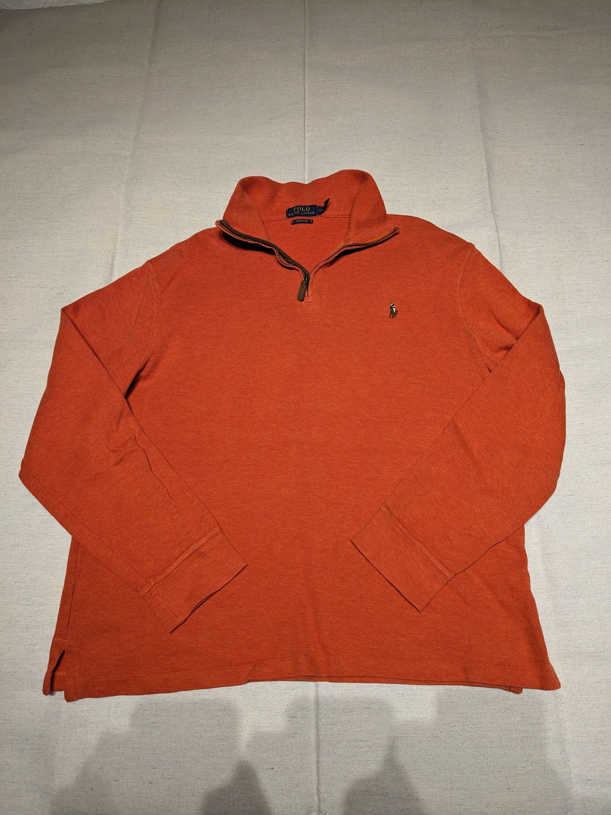 Polo Ralph Lauren Polo Estate Rib quarter zip orange men's L Size US L / EU 52-54 / 3 - 1 Thumbnail