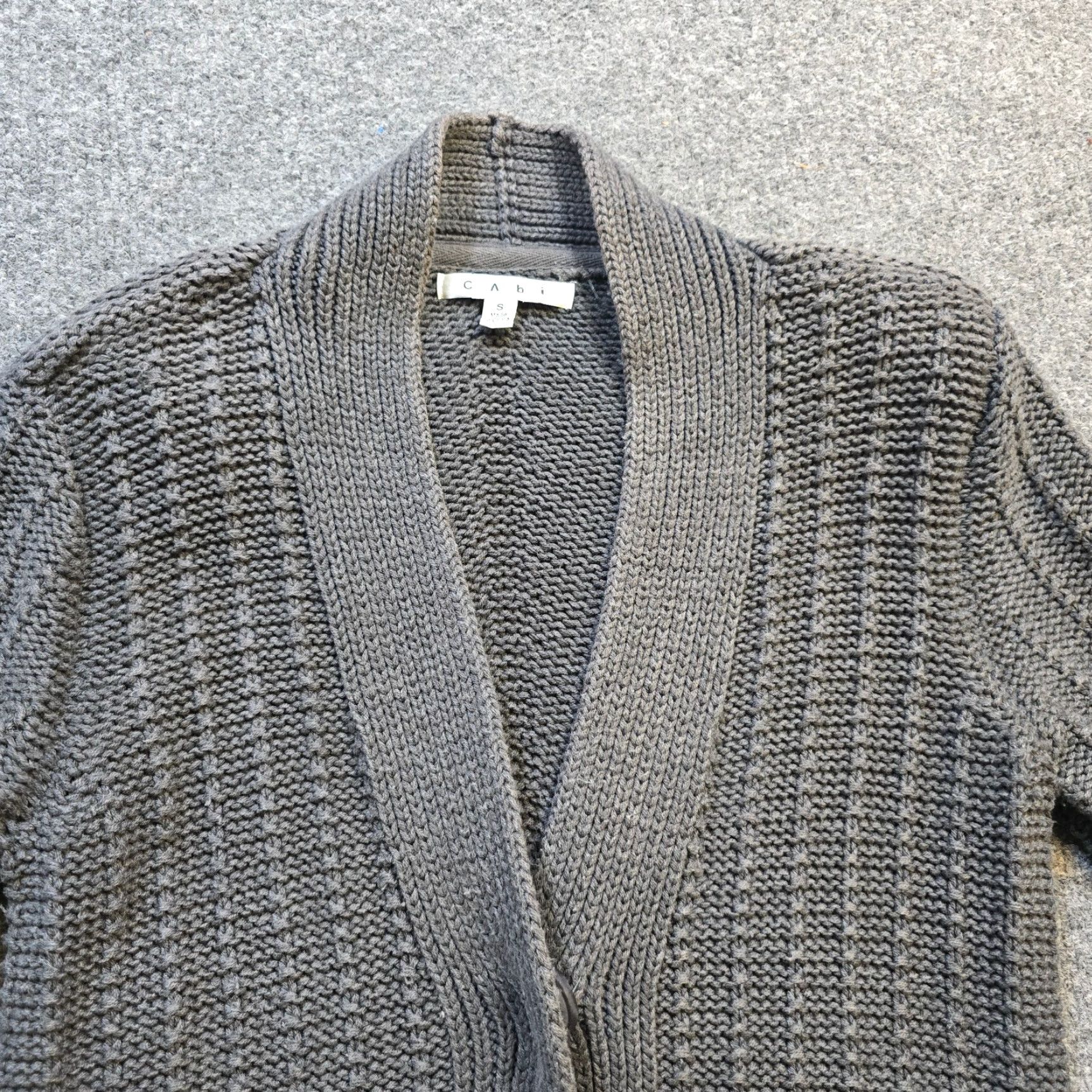 Vintage Cabi Cardigan Womens Small Gray Long Sleeve Sweater Duster Casual Flowy Y2K Size S / US 4 / IT 40 - 2 Thumbnail