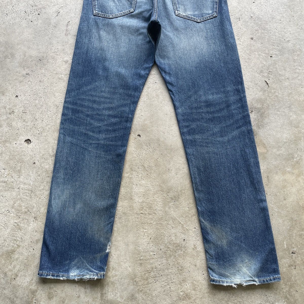 Japanese Brand W33x32 Vintage Japan Gu Jeans Distressed Faded Denim Pants Size US 33 - 9 Thumbnail