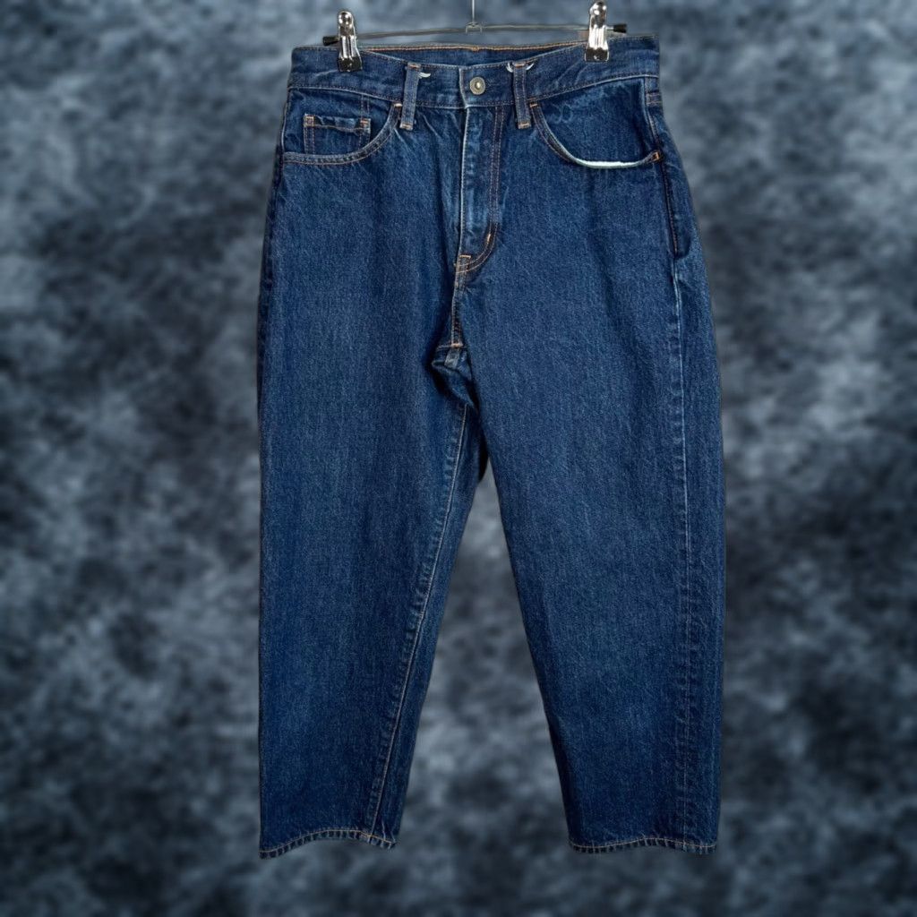 Muji MUJI Jeans WOMENS High-Waisted Blue Denim Straight Leg 27 in Waist 24 in Inseam Size 10 Cotton Vintage No Womens Size 32" / US 10 / IT 46 - 1 Thumbnail