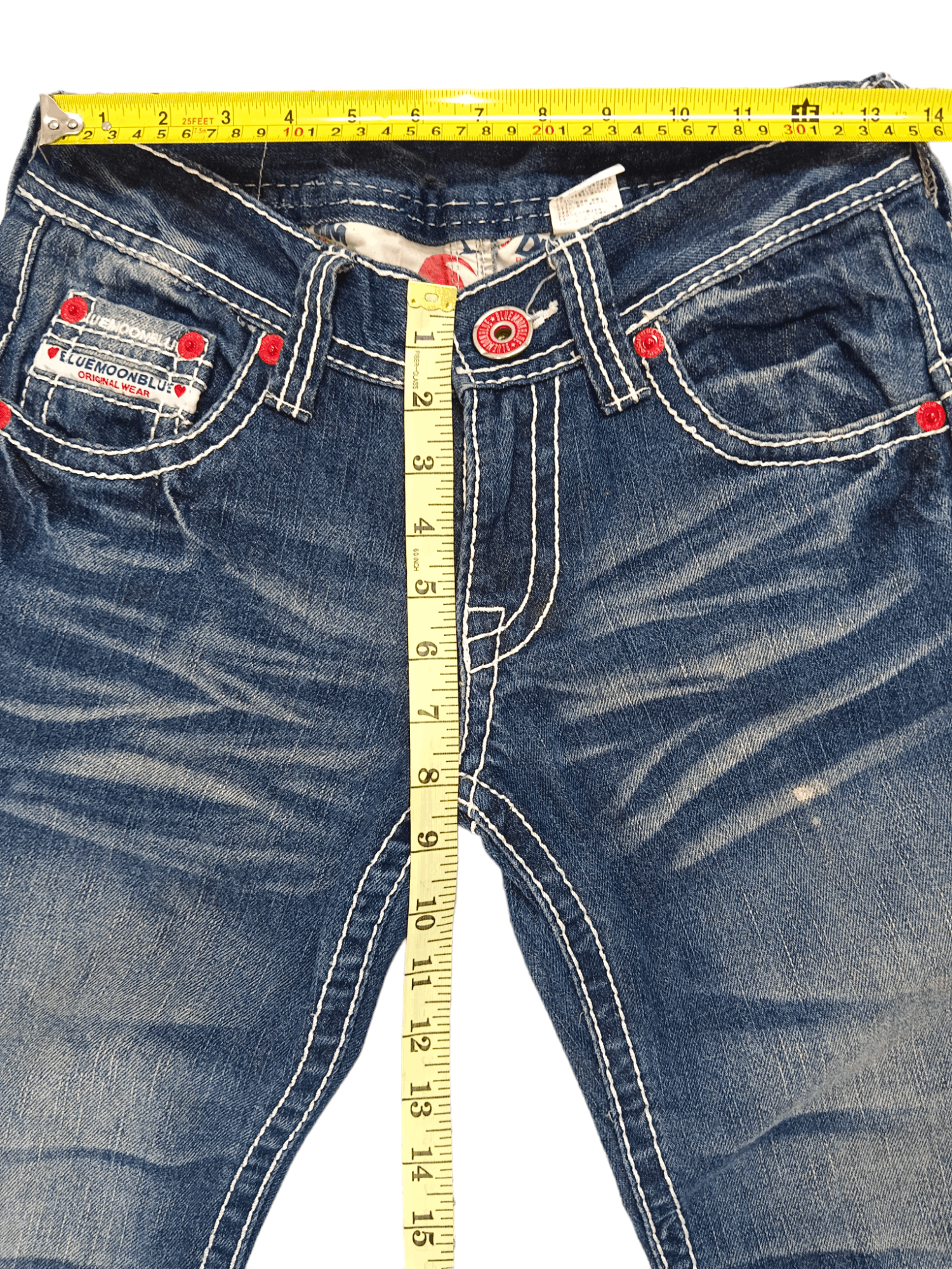 Blue Blue Japan Blue Moon Blue Hawaii Surf Girls Low Rise Jeans Size 27" / US 4 / IT 40 - 7 Thumbnail