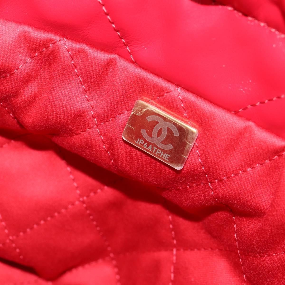 Chanel CHANEL CHANEL 22 Matelasse Chain Hand Bag Leather Red Gold Size ONE SIZE - 11 Thumbnail