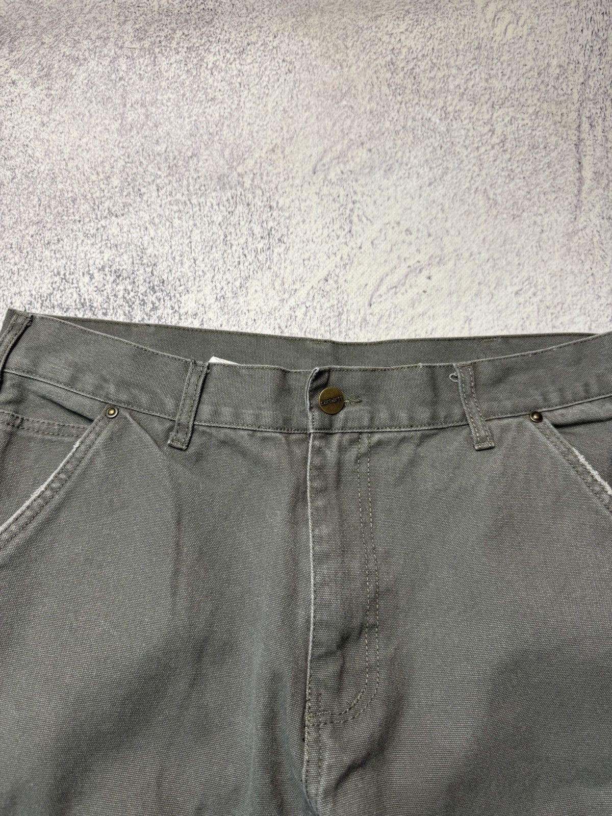 Carhartt Vintage Carhartt Double Knee Work Wear Pants Grey Sz 30 x 32 Size US 32 / EU 48 - 14 Thumbnail
