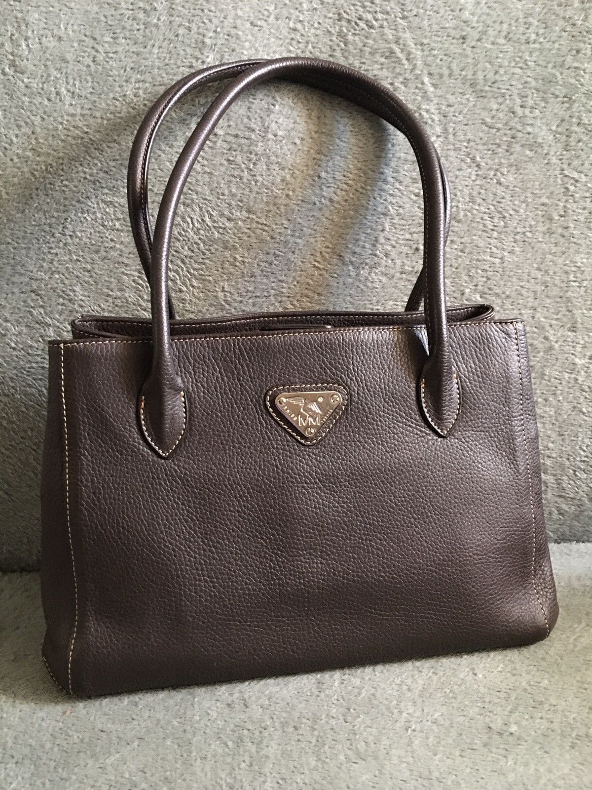 Maison Mollerus Brown Leather Shoulder Bag Handbag