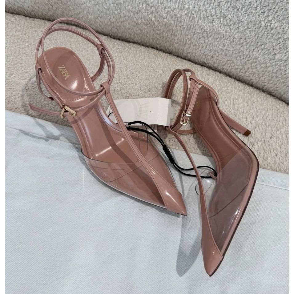 Zara ZARA Pointed Toe Slingback Heels NWT Size US 7.5 / IT 37.5 - 21 Thumbnail