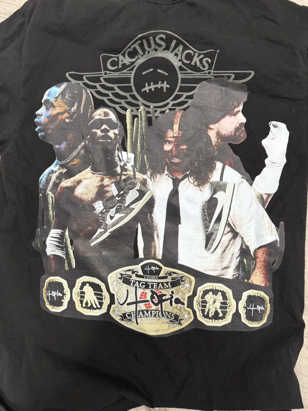 Other Travis Scott WWE Utopia Tag Team Champs tee Size US M / EU 48-50 / 2 - 3 Thumbnail
