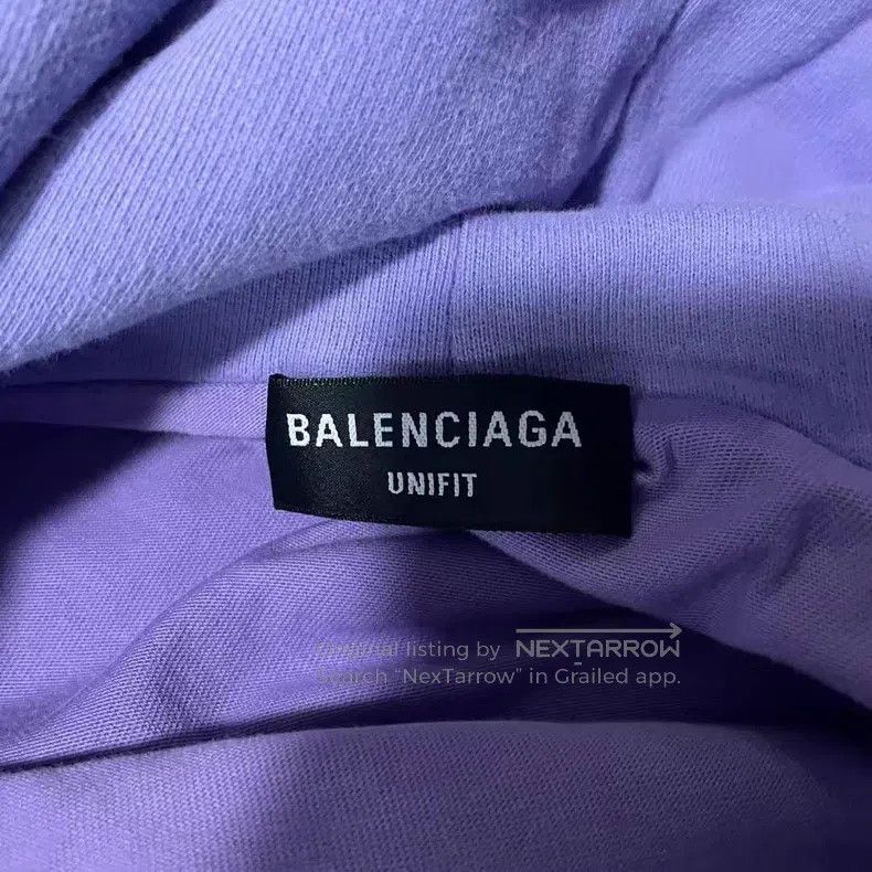 Balenciaga Balenciaga Lavender purple double-layer destroyed sweatshi Size US XXS / EU 40 - 3 Thumbnail