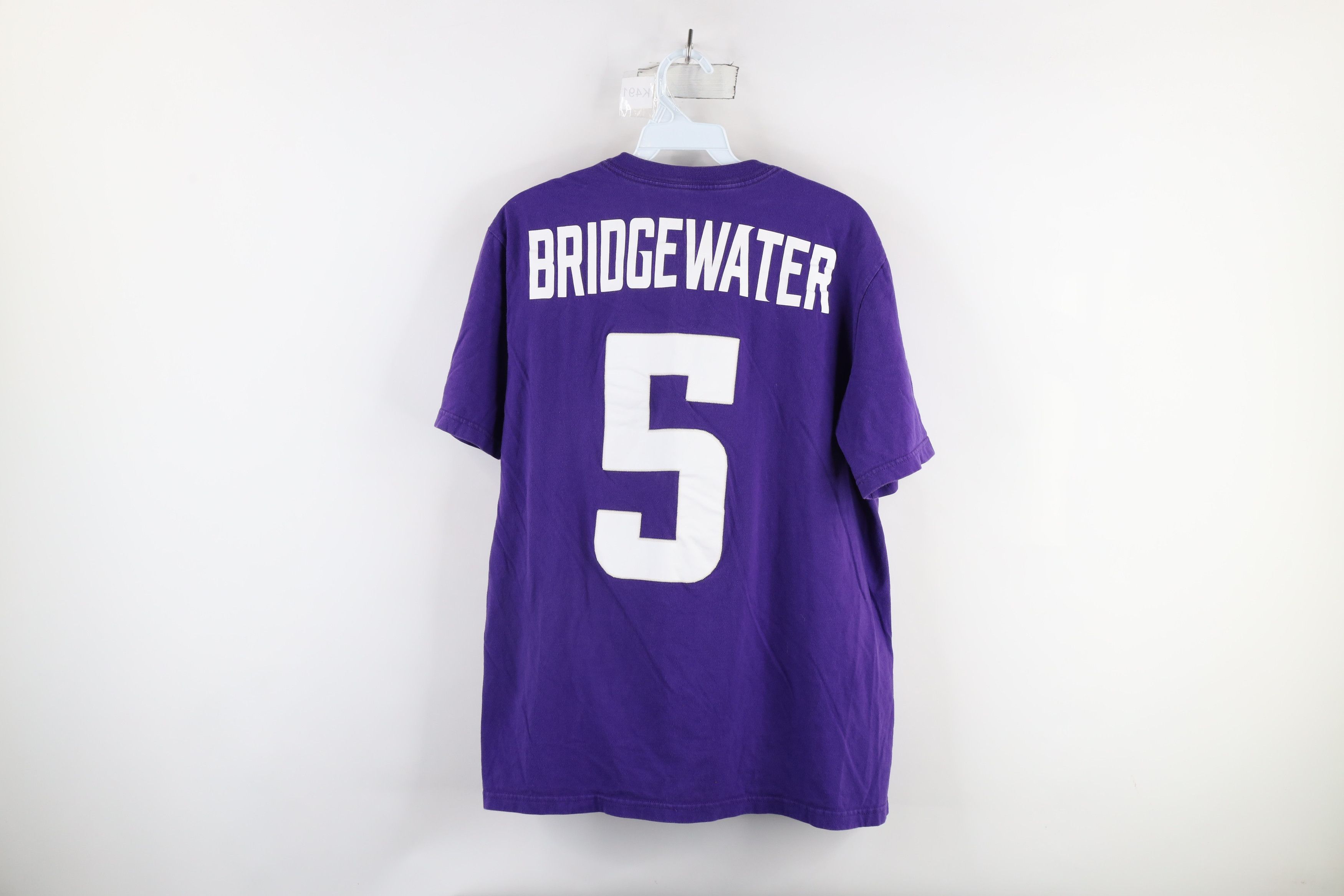 Nike × Vintage Nike Teddy Bridgewater Minnesota Vikings Football T-Shirt Size US M / EU 48-50 / 2 - 12 Thumbnail