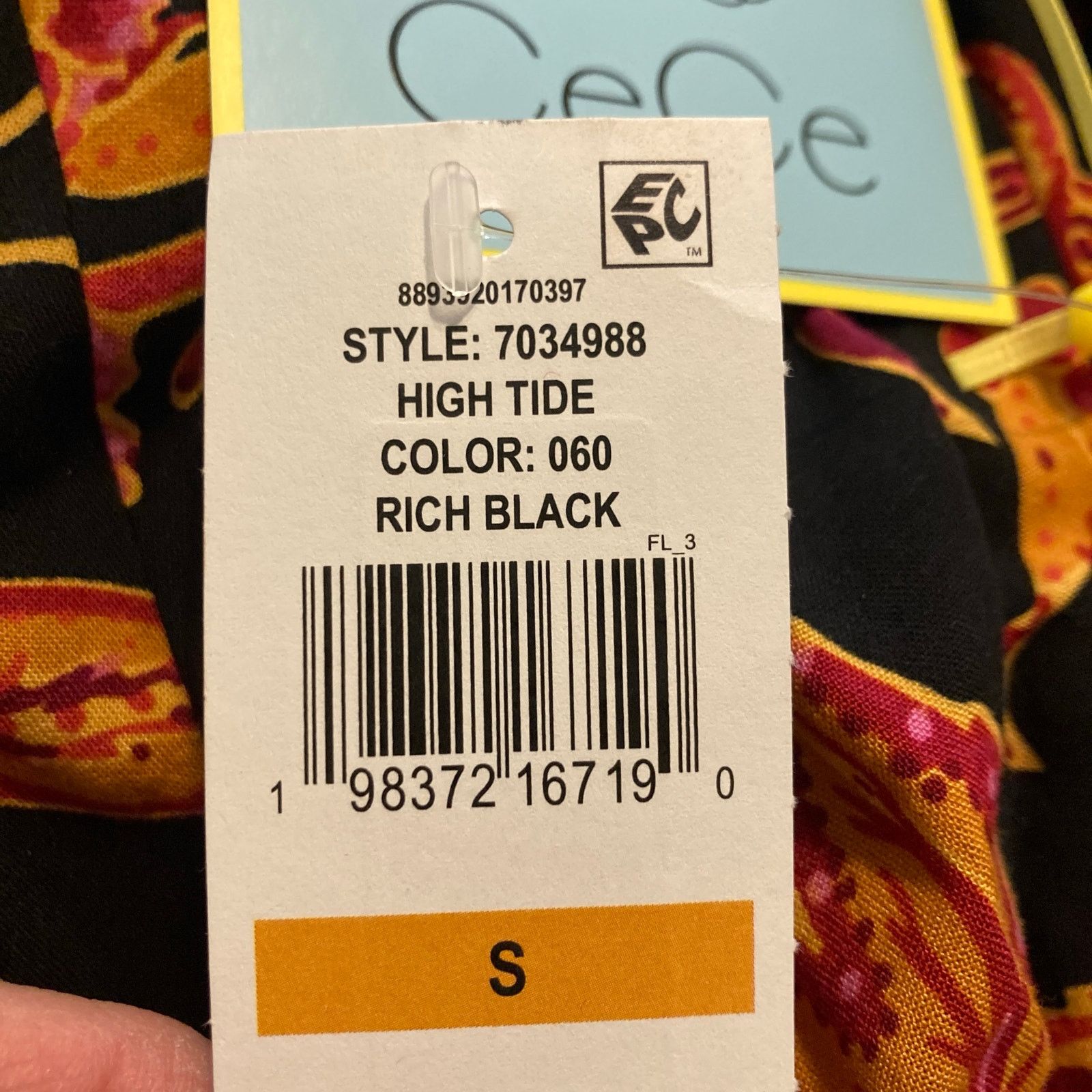 Other NWT CeCe Beachy Romance High Tide Black Red Midi Maxi Dress Size S / US 4 / IT 40 - 9 Thumbnail