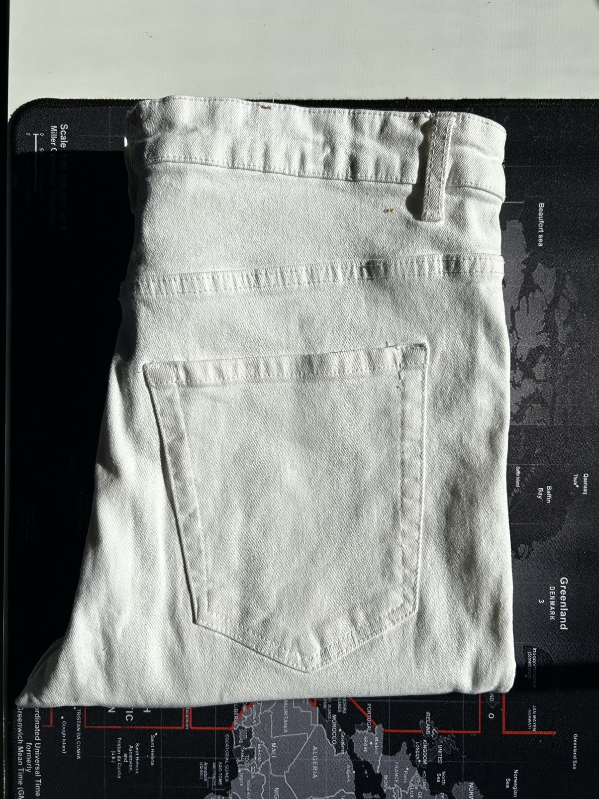 Pull & Bear White Denim Jeans (Pull&Bear) Size US 32 / EU 48 - 4 Thumbnail