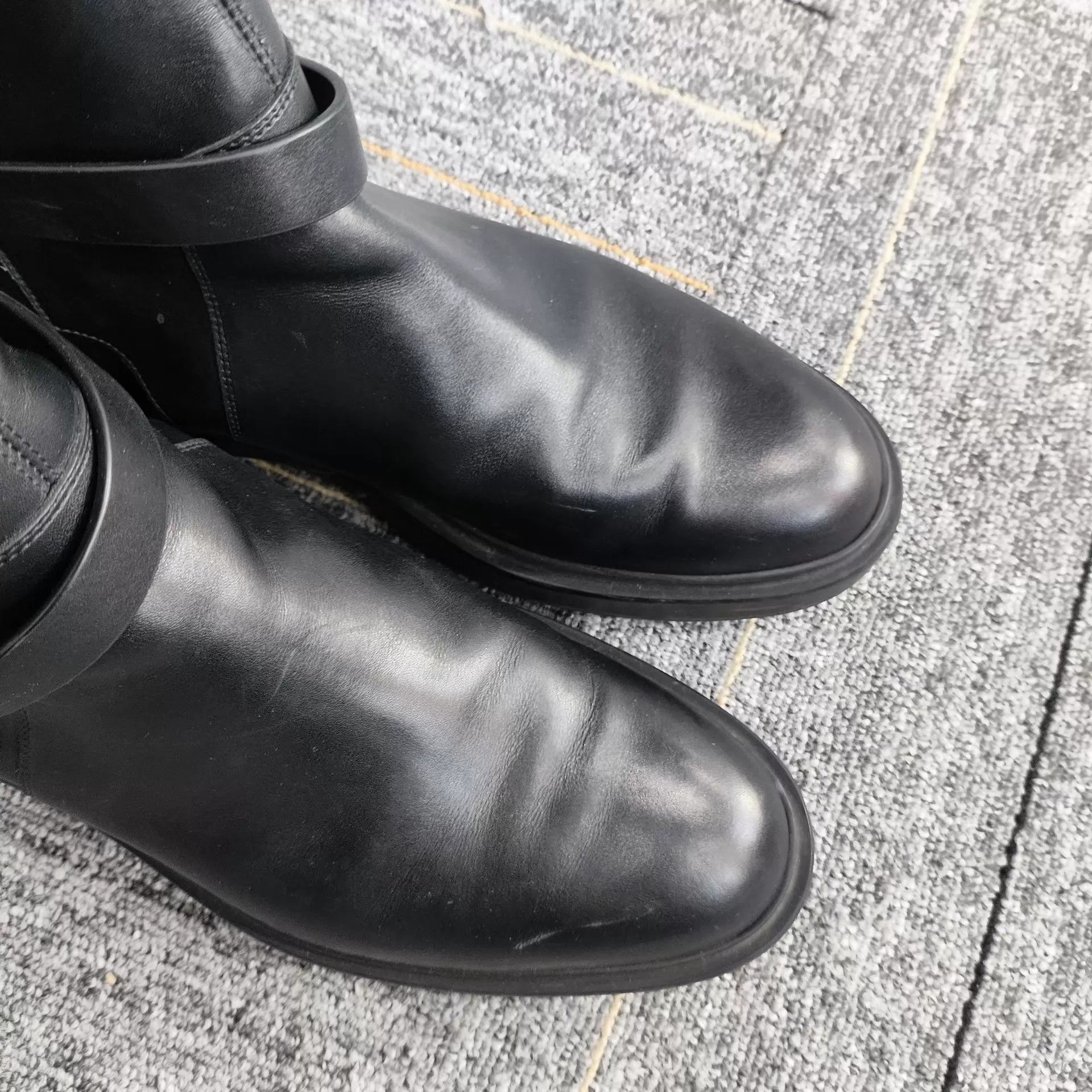 Hermes Hermès Kelly Buckle Short Boots Black EU 38.5 Silver Size US 8 / IT 38 - 2 Thumbnail