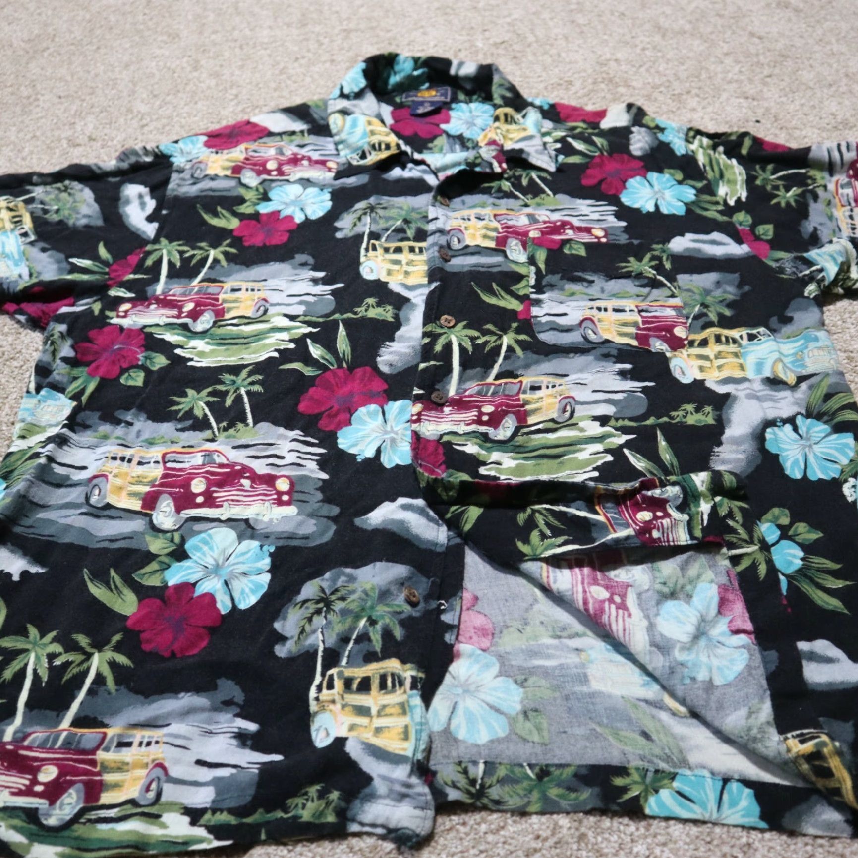 Route 66 Route 66 Shirt Men XL Hawaiian Floral Multicolor Button-Up Short Sleeve Size US XL / EU 56 / 4 - 4 Thumbnail