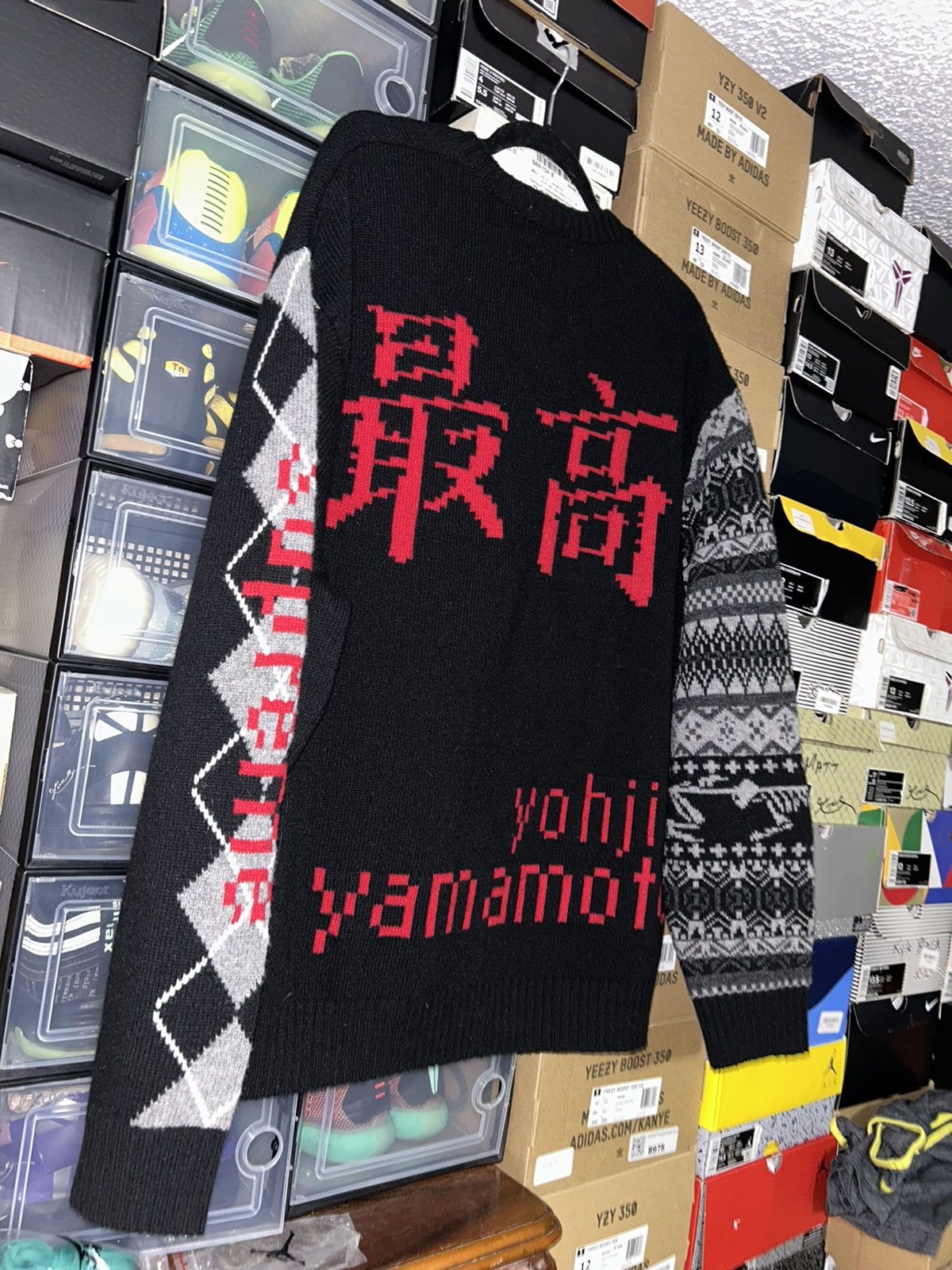 Supreme × Yohji Yamamoto Supreme x Yohji Yamamoto x Tekken Knit Sweater FW22 XL NEW Size US XL / EU 56 / 4 - 3 Thumbnail