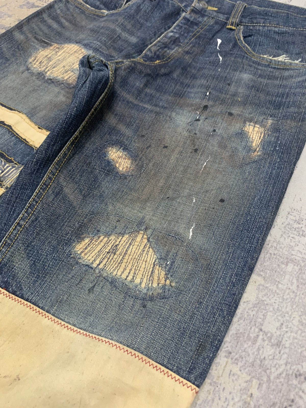 Hysteric Glamour Japanese Brand Eight Patchwork Kapital Style Denim Size US 33 - 7 Thumbnail