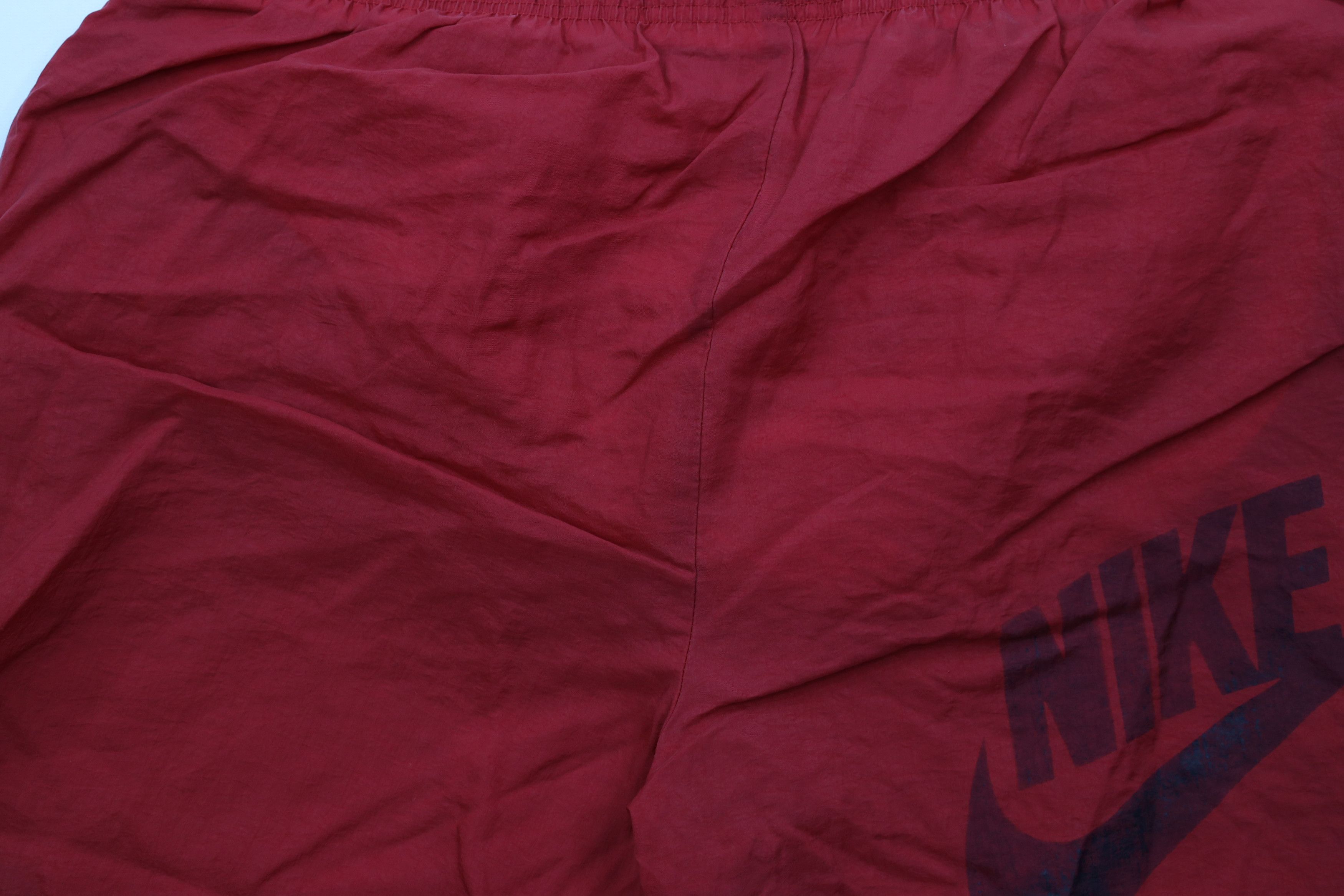 Nike Vintage 90s Nike Scott Big Swoosh Lined Shorts Baggies Red Size US 34 / EU 50 - 11 Thumbnail