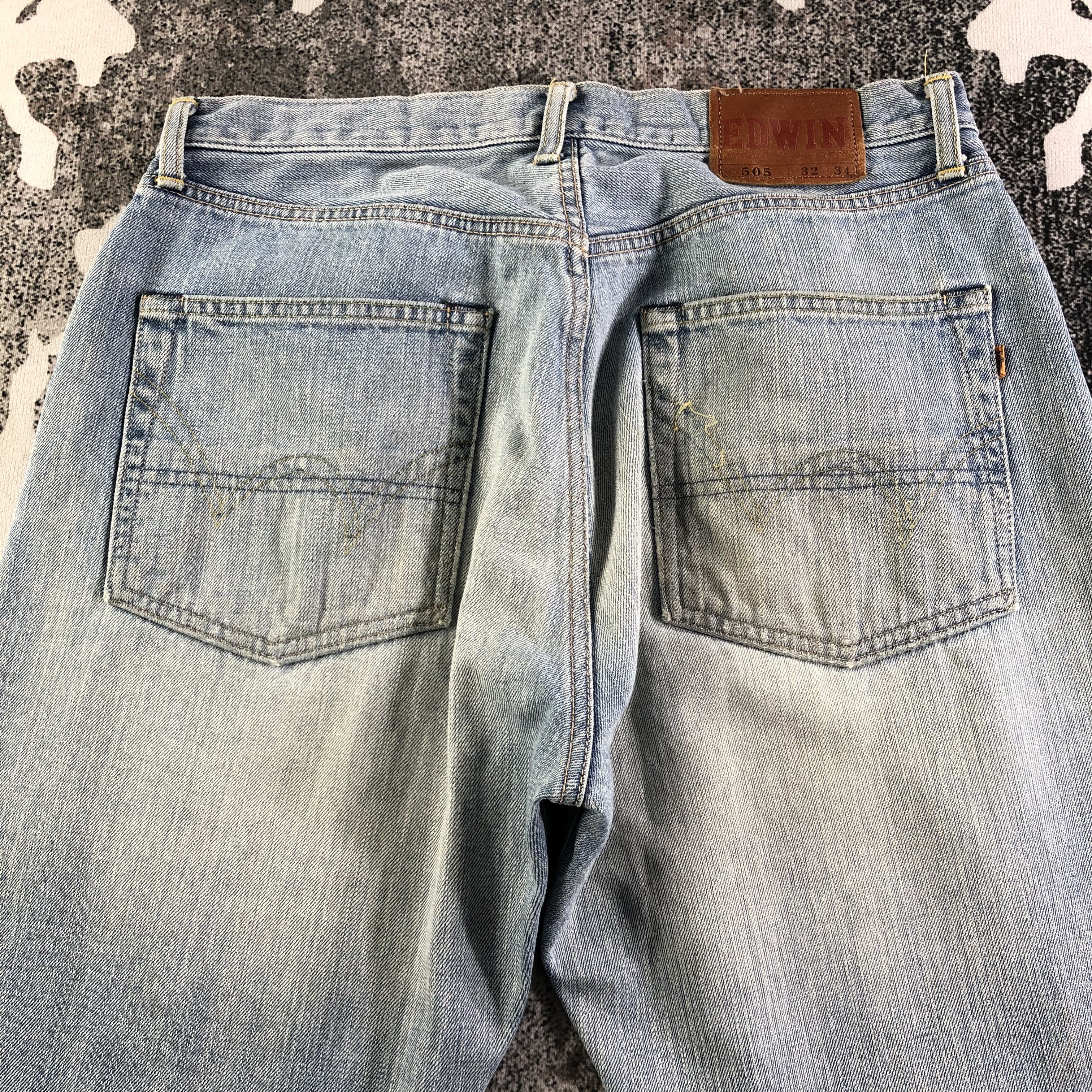 Edwin Edwin 505 Selvedge Jeans Redline Denim KJ2250 Size US 32 / EU 48 - 4 Thumbnail
