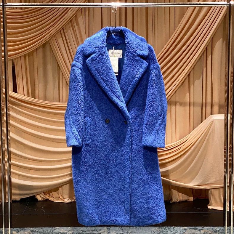 Max Mara Max Mara Hot style royal blue long teddy coat Size S / US 4 / IT 40 - 2 Thumbnail