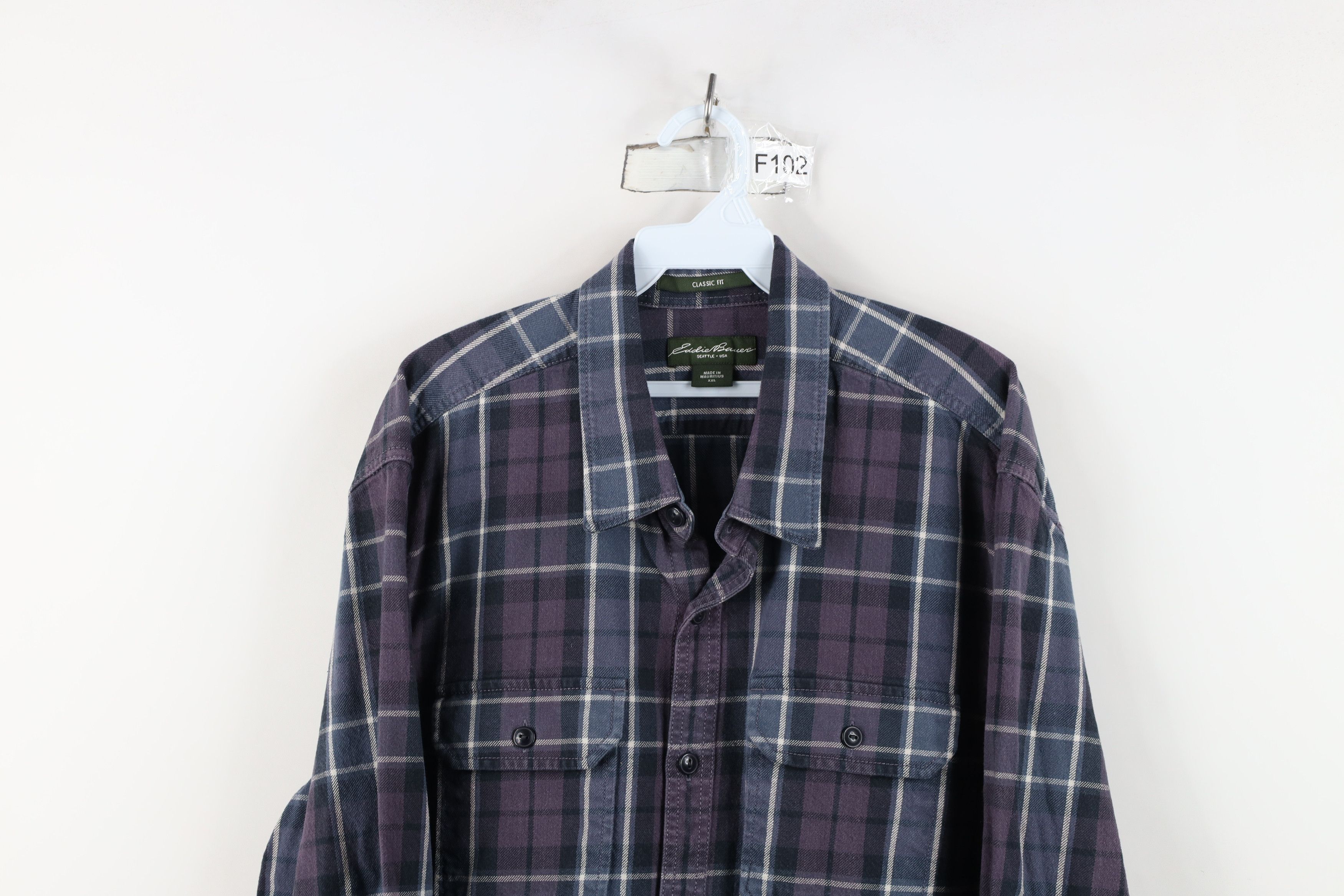 Eddie Bauer Vintage Eddie Bauer Heavyweight Flannel Button Shirt Plaid Size US XXL / EU 58 / 5 - 2 Thumbnail