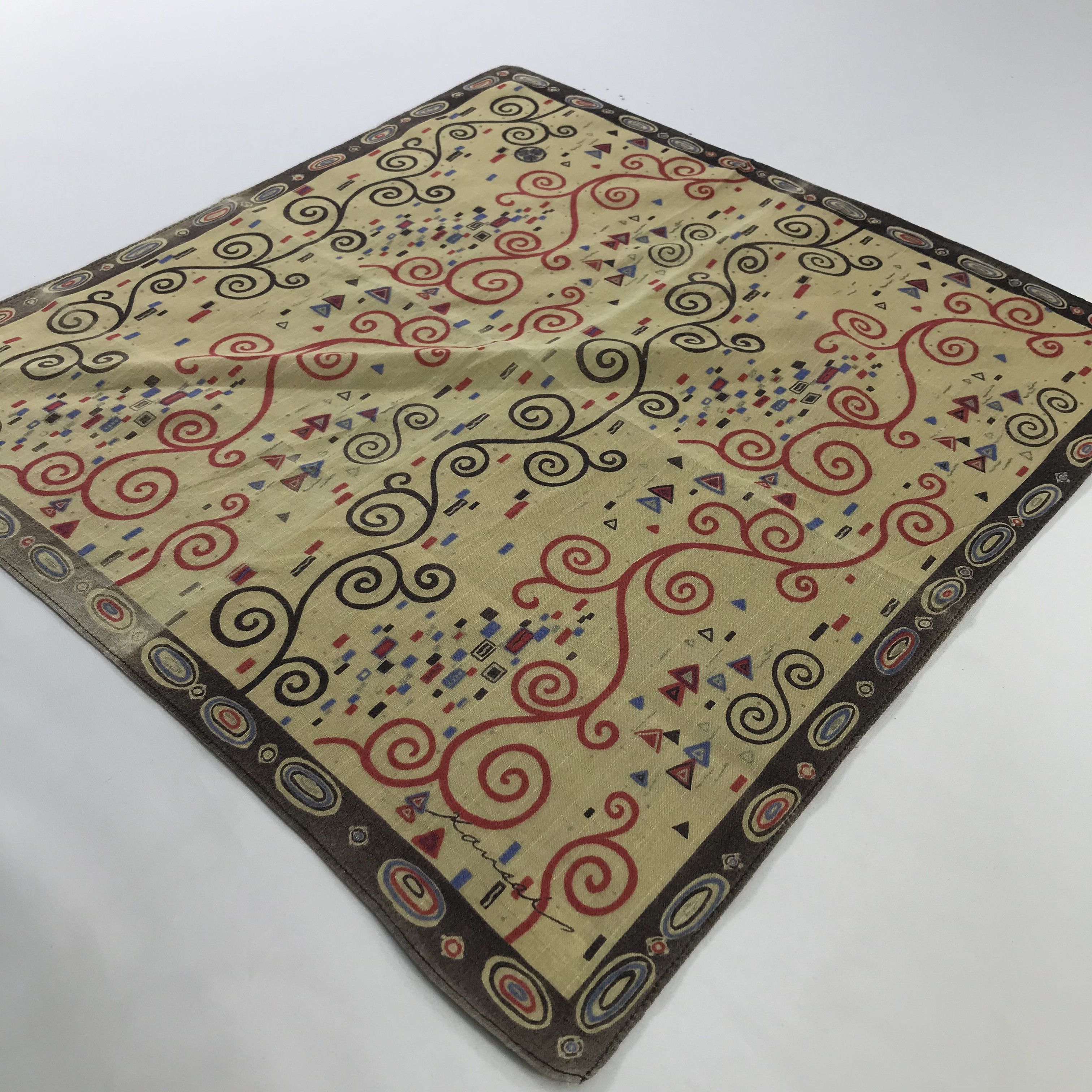 Kansai Yamamoto × Vintage Kansai Bandana / Handkerchief / Neckerchief - S553 Size ONE SIZE - 2 Thumbnail