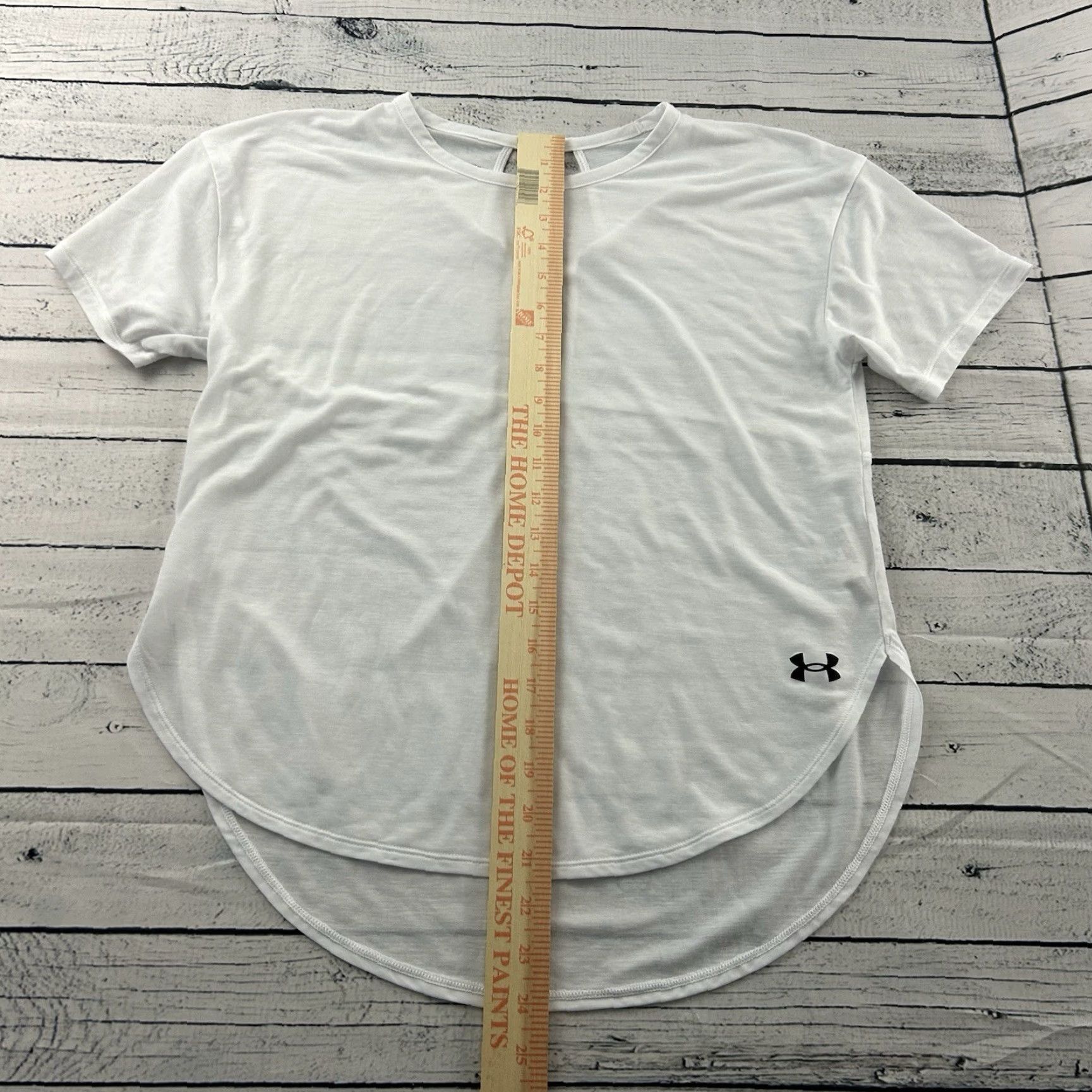 Under Armour Under Armour Open Back Short Sleeve Shirt Women's XS White Size XS / US 0-2 / IT 36-38 - 2 Thumbnail