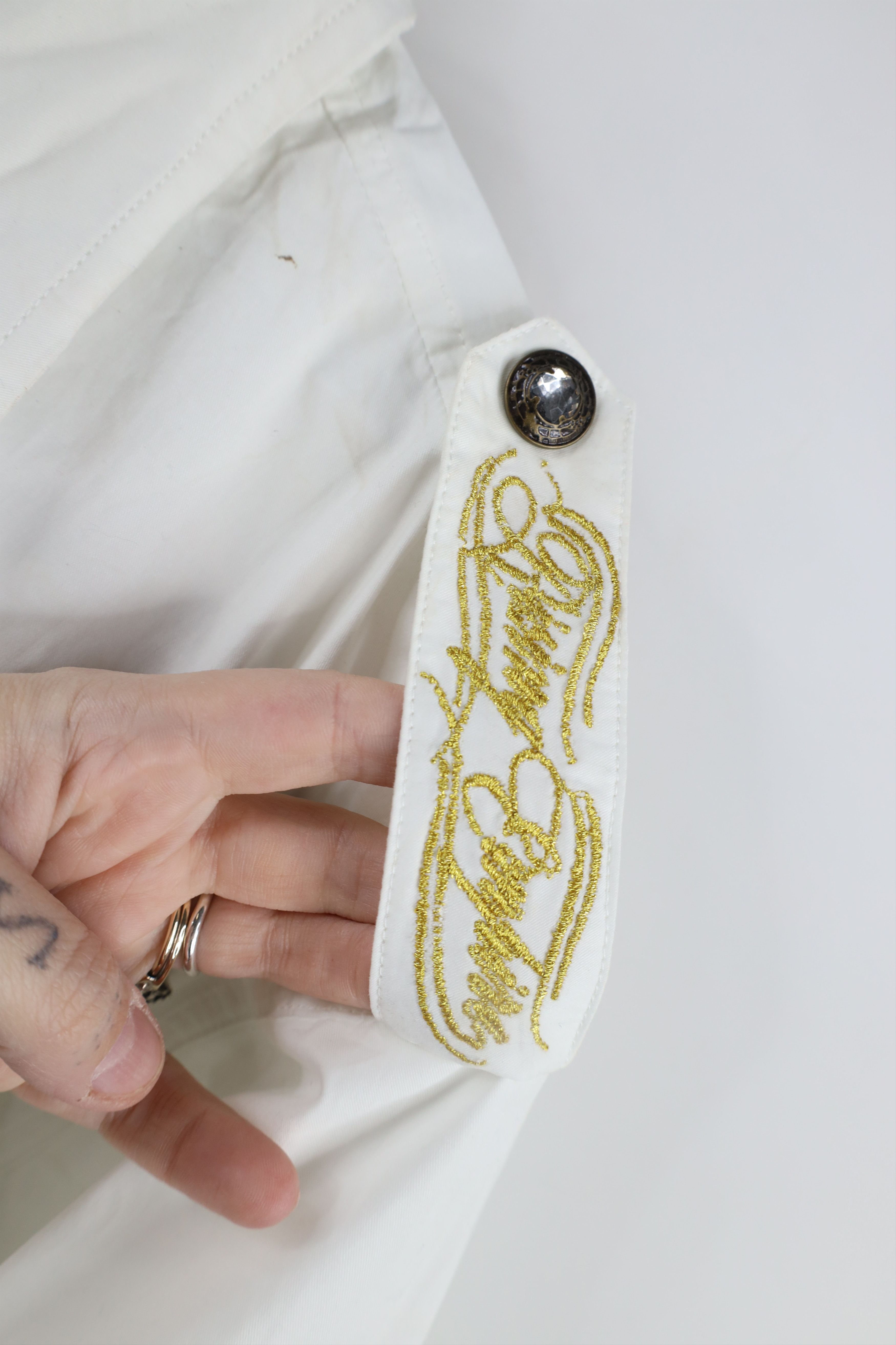Vintage Deasdtock Vintage Y2K Rockabilly Born To Rock Button Shirt Size US XXL / EU 58 / 5 - 5 Thumbnail