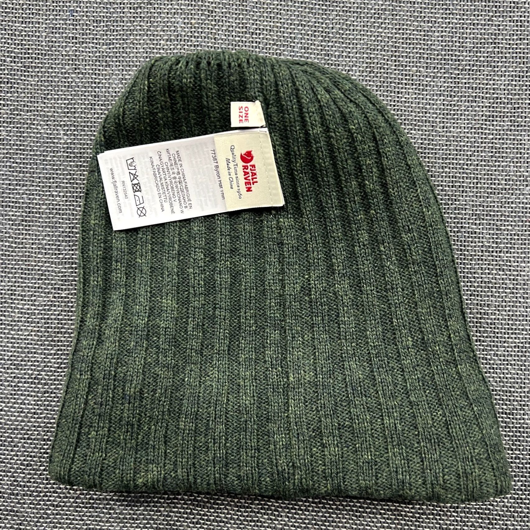 Vintage Fjallraven Beanie Hat One Size 100% Wool Green Ribbed Cuffed Unisex Adults Size ONE SIZE - 4 Thumbnail