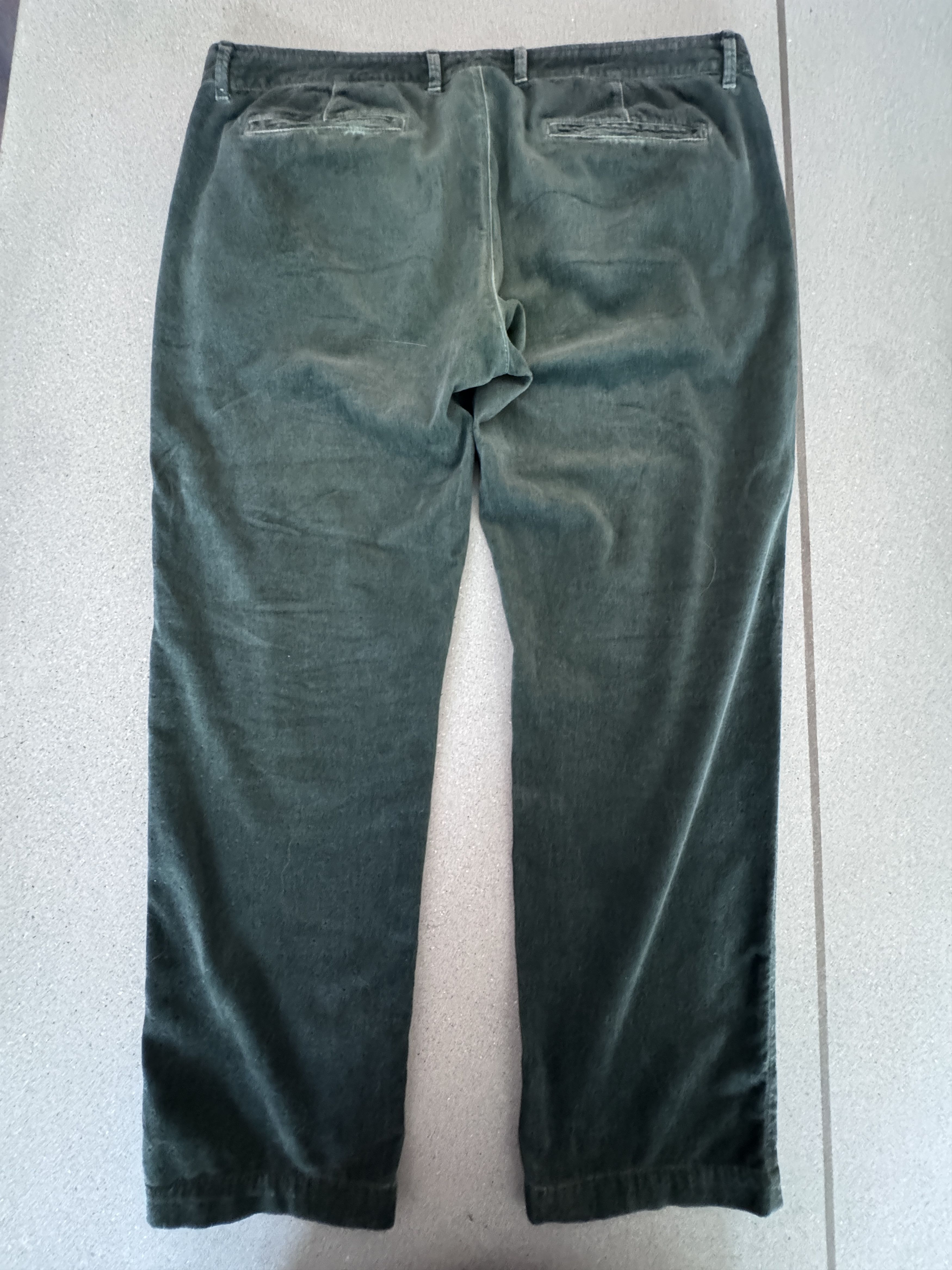 Massimo Alba MASSIMO ALBA - Thick green slacks with yellow dot motif Size US 40 / EU 56 - 8 Thumbnail