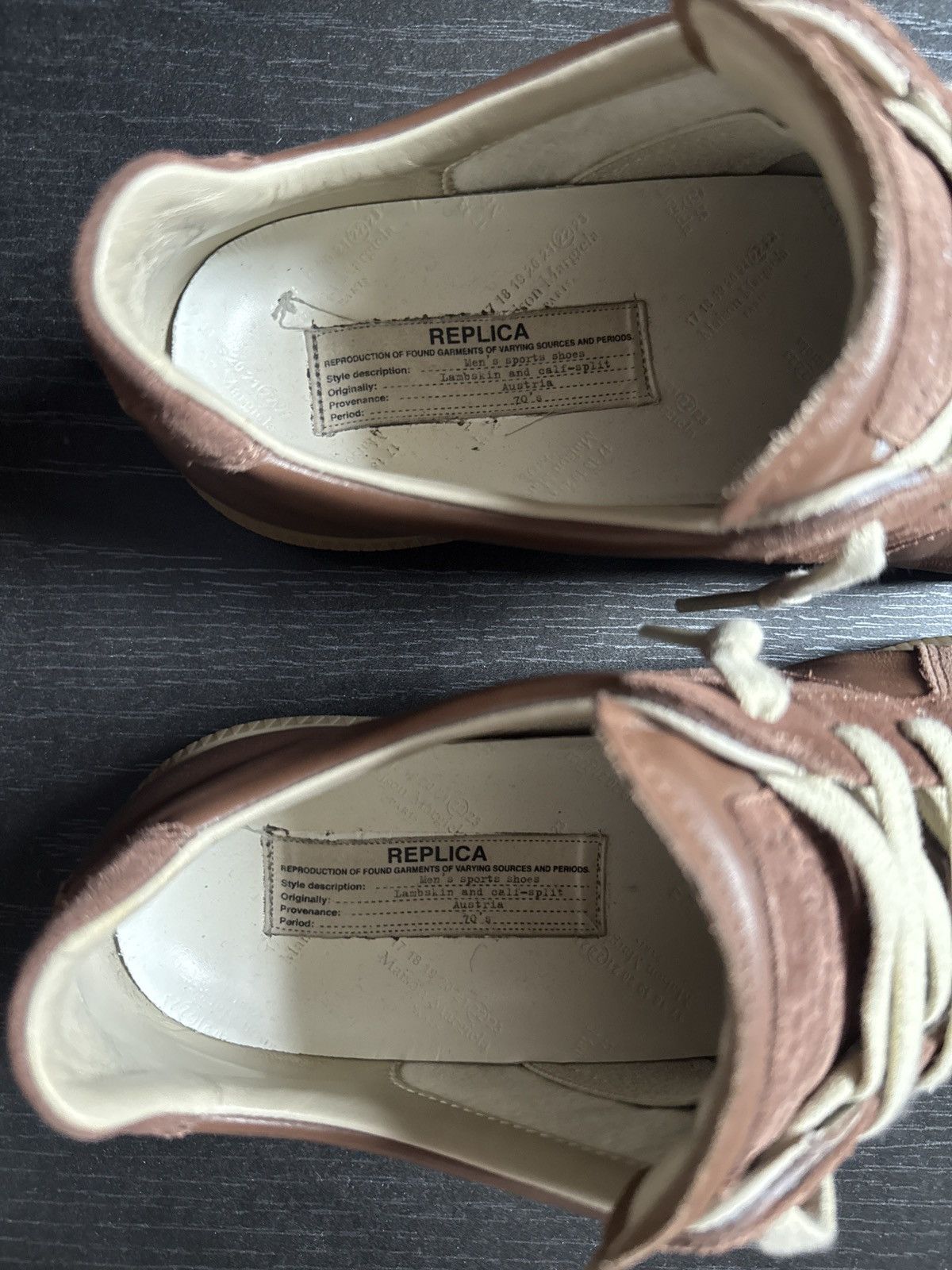 Maison Margiela GAT Brown Replica Suede Leather Size US 10 / EU 43 - 5 Thumbnail