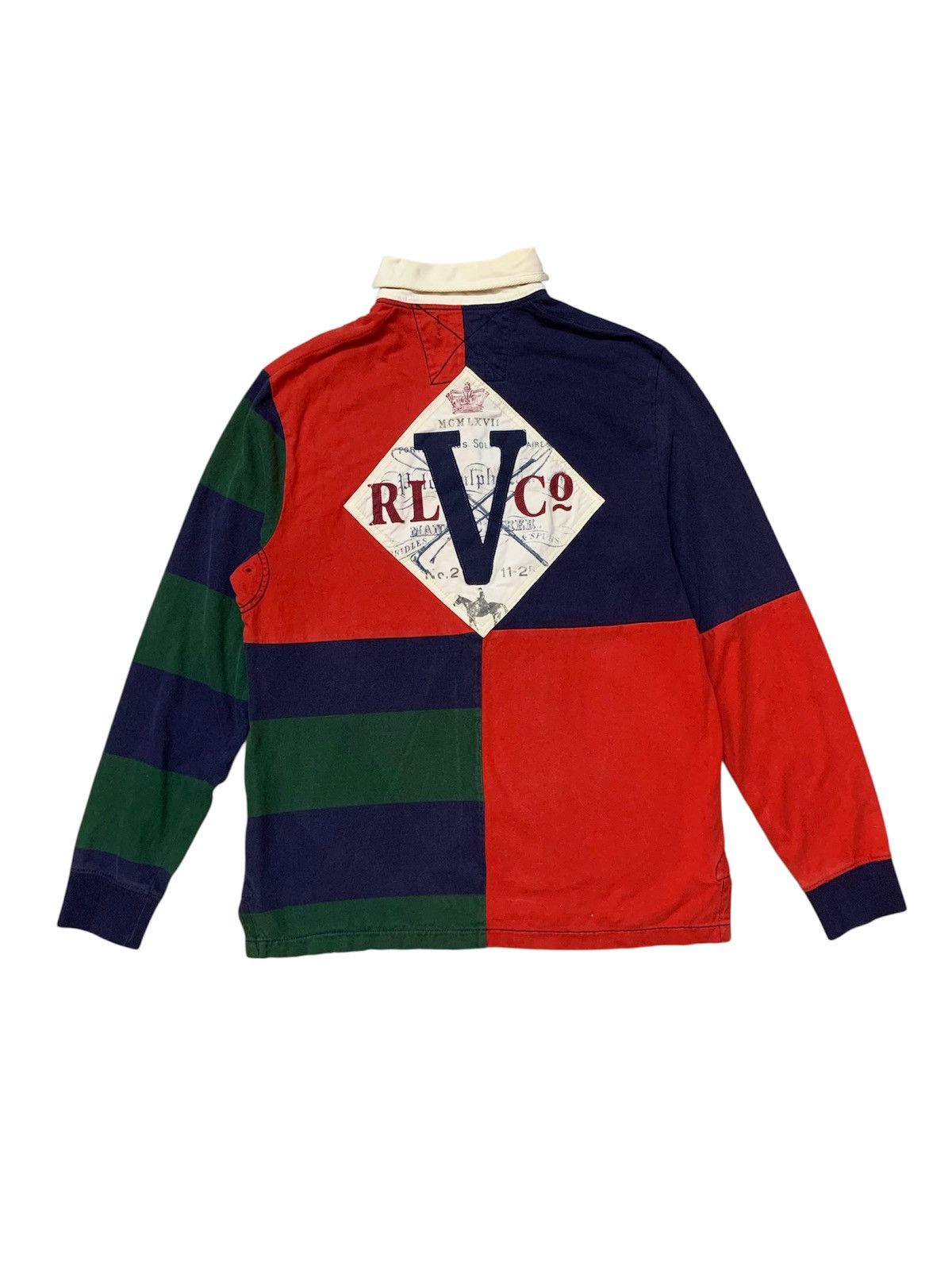Polo Ralph Lauren Vintage 90’s Polo Ralph Lauren Rugby Shirt Size US M / EU 48-50 / 2 - 2 Thumbnail