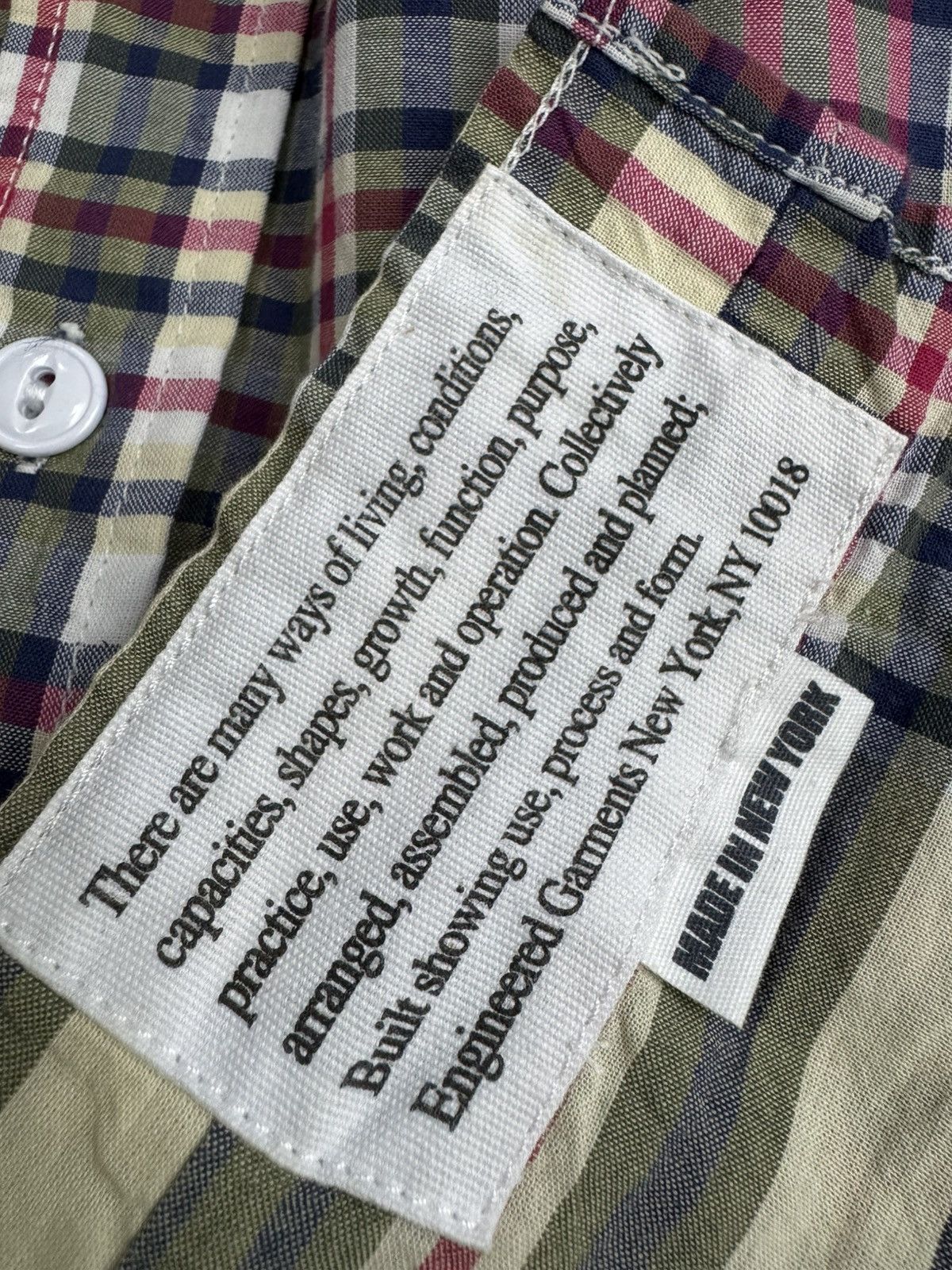 Engineered Garments Engineered Garments Madras Cotton patchwork work shirt Size US S / EU 44-46 / 1 - 8 Thumbnail