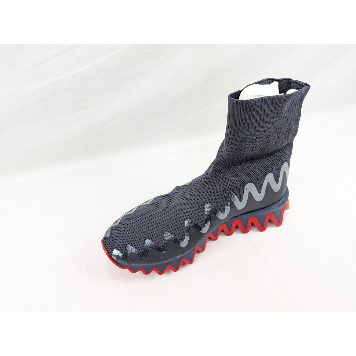 Christian Louboutin o1rshd1 Sharky Sock Pull-On Sneakers in Version Rock Size US 12 / EU 45 - 8 Thumbnail