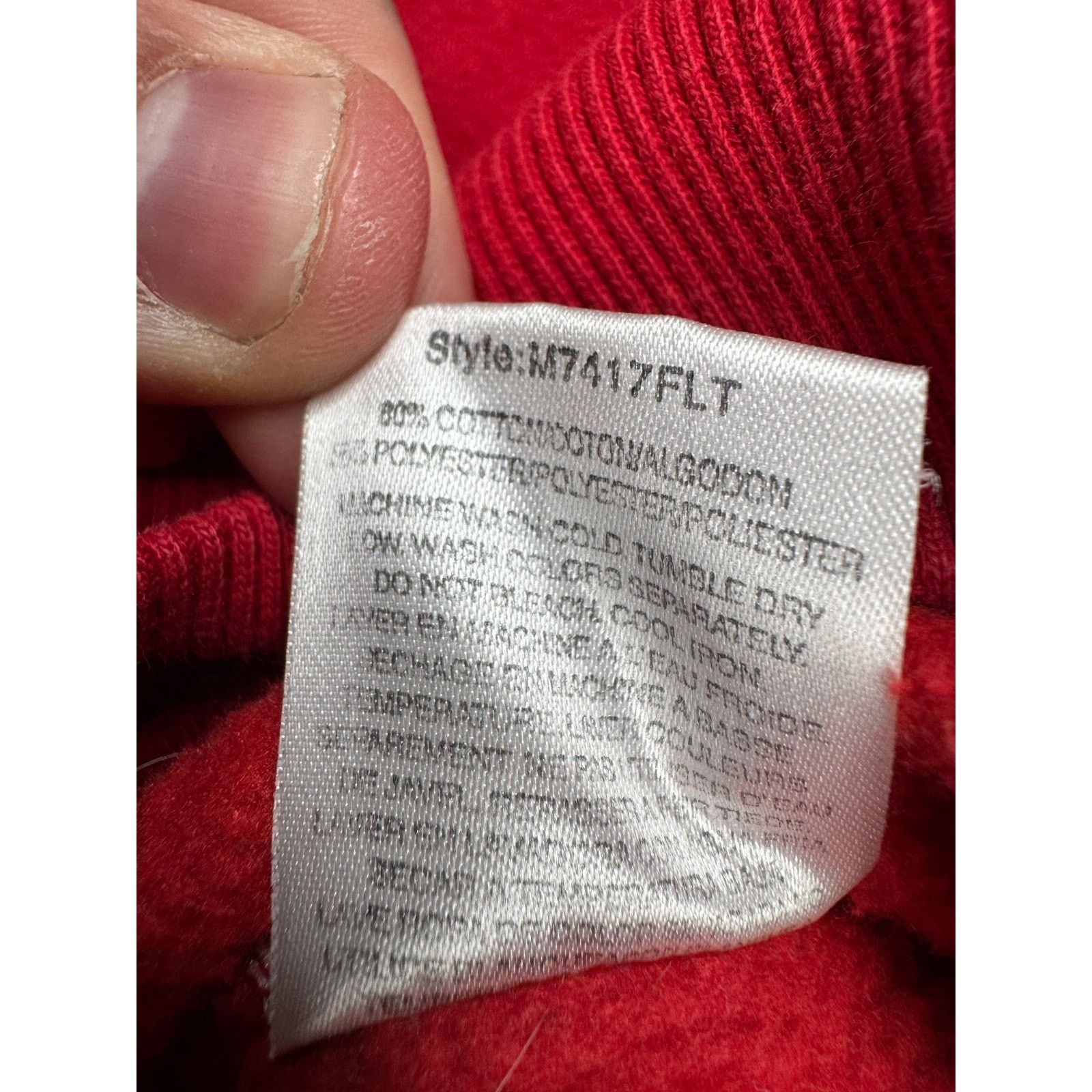 JNCO Vtg JNCO Jeans Red Hoodie XXL 85 Crown Logo Made in Russia Size US XXL / EU 58 / 5 - 13 Thumbnail