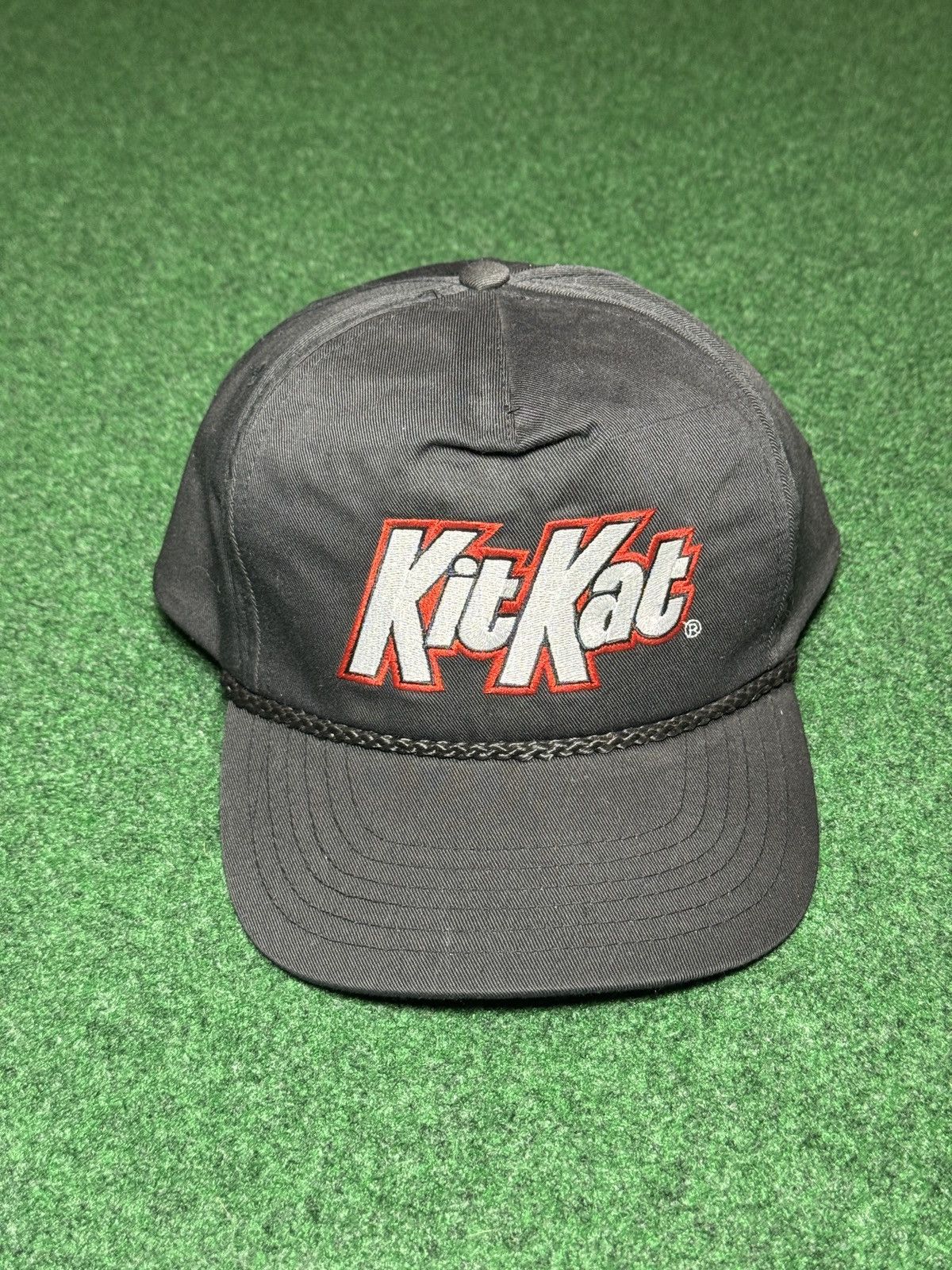 Vintage Kit Kat Gimme A Break Candy Chocolate Snapback Cap Hat Size ONE SIZE - 1 Thumbnail