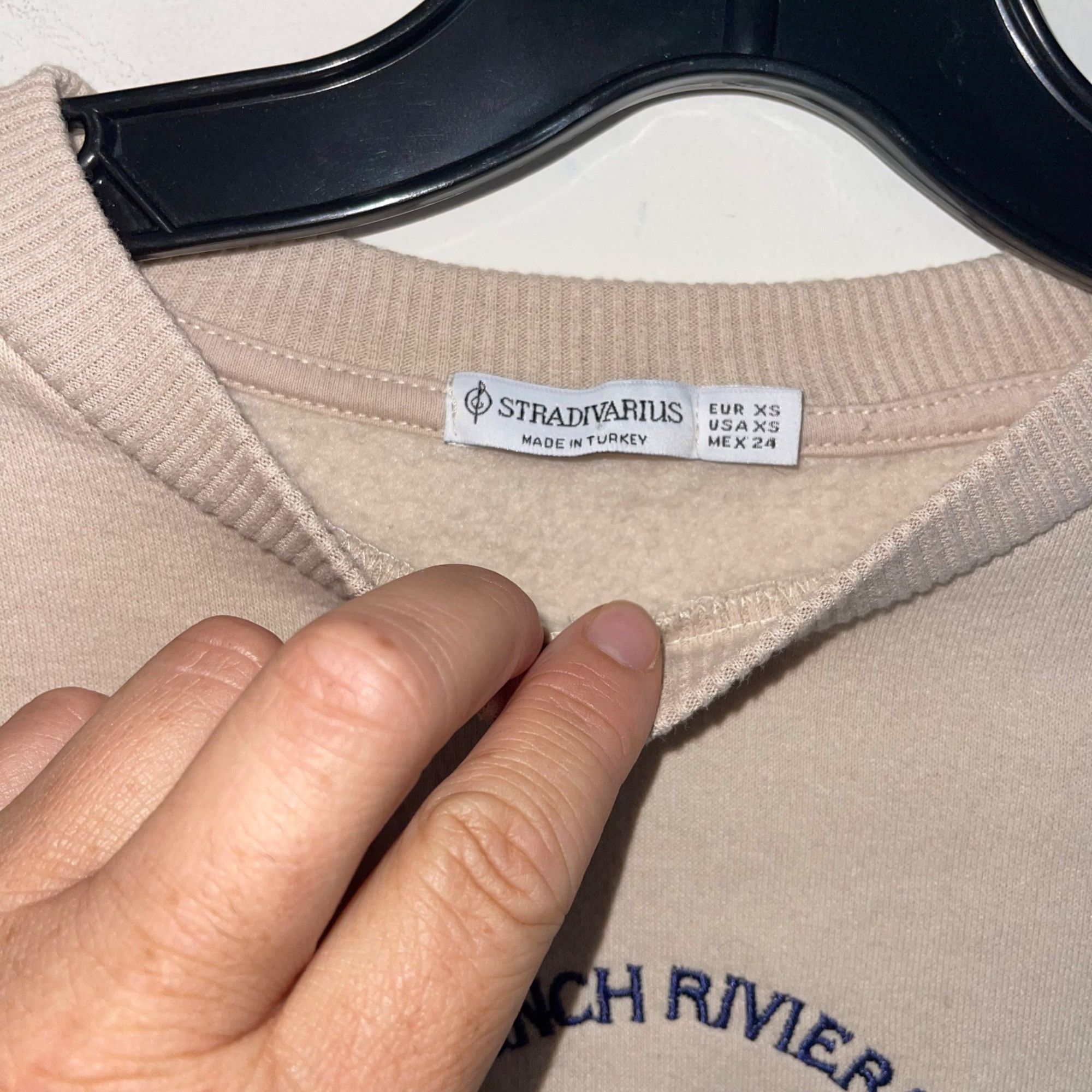 Stradivarius Stradivarius Womens Sweatshirt Size XS Beige Size XS / US 0-2 / IT 36-38 - 5 Thumbnail
